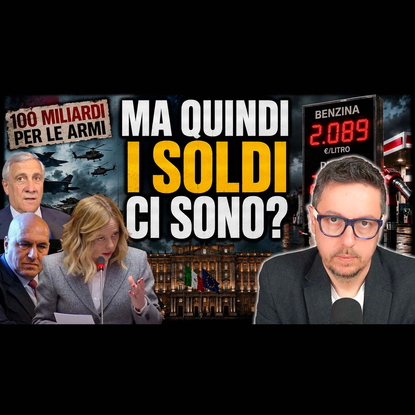 100 MILIARDI PER LE ARMI SÌ. LA BENZINA A 2 EURO “ADESSO VEDIAMO”