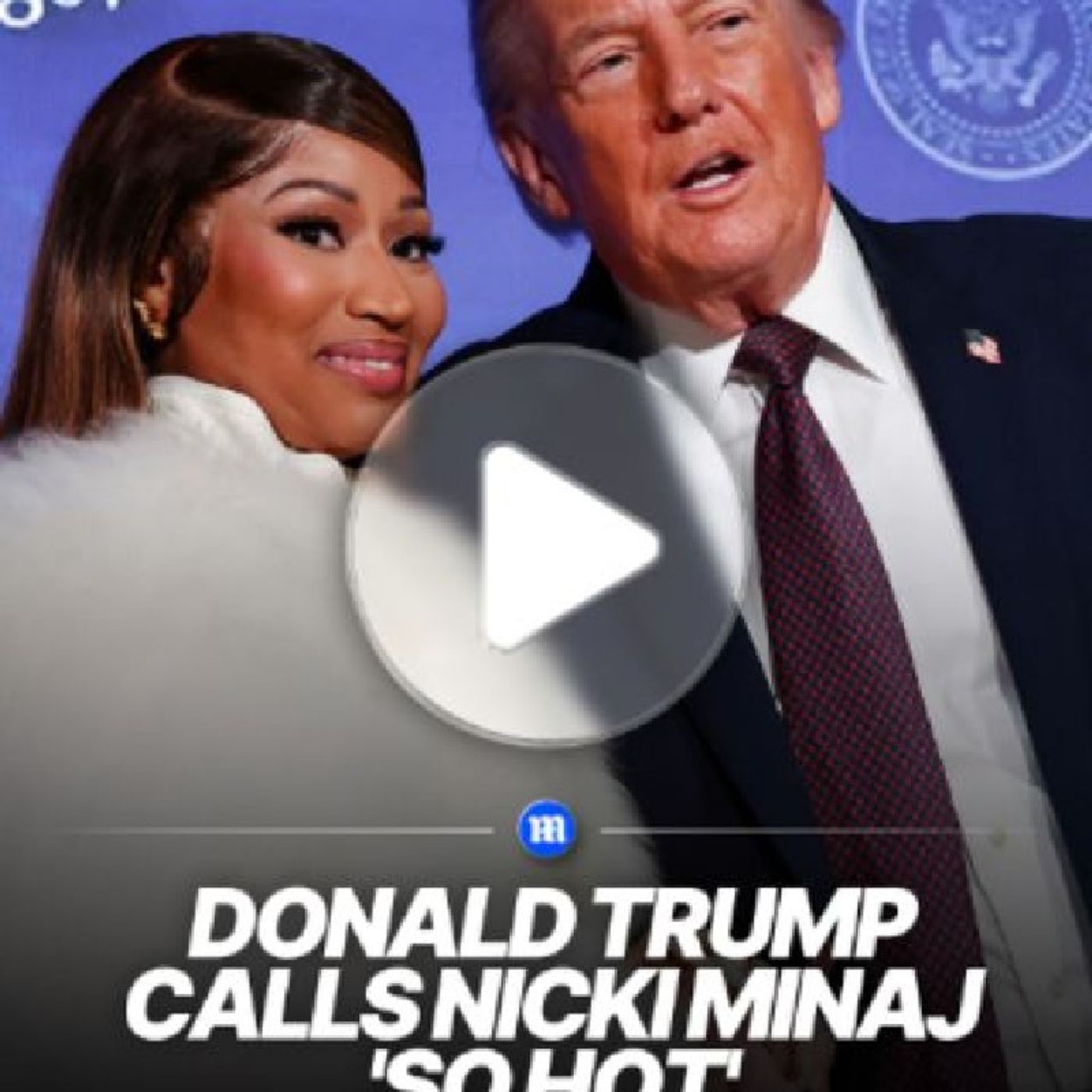 U.S. President Donald Trump described rapper Nicki Minaj as 'so hot' during a Rose Garden luncheon at the White House in Washington, DC. 'We episode artwork