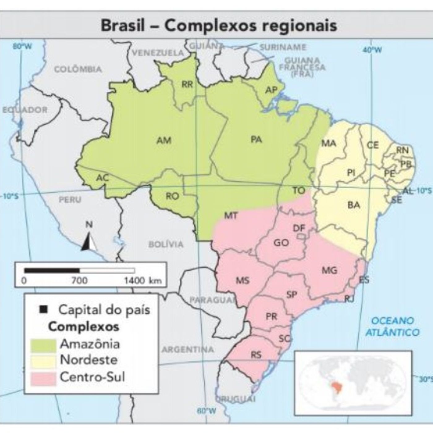 Regionalização do Brasil