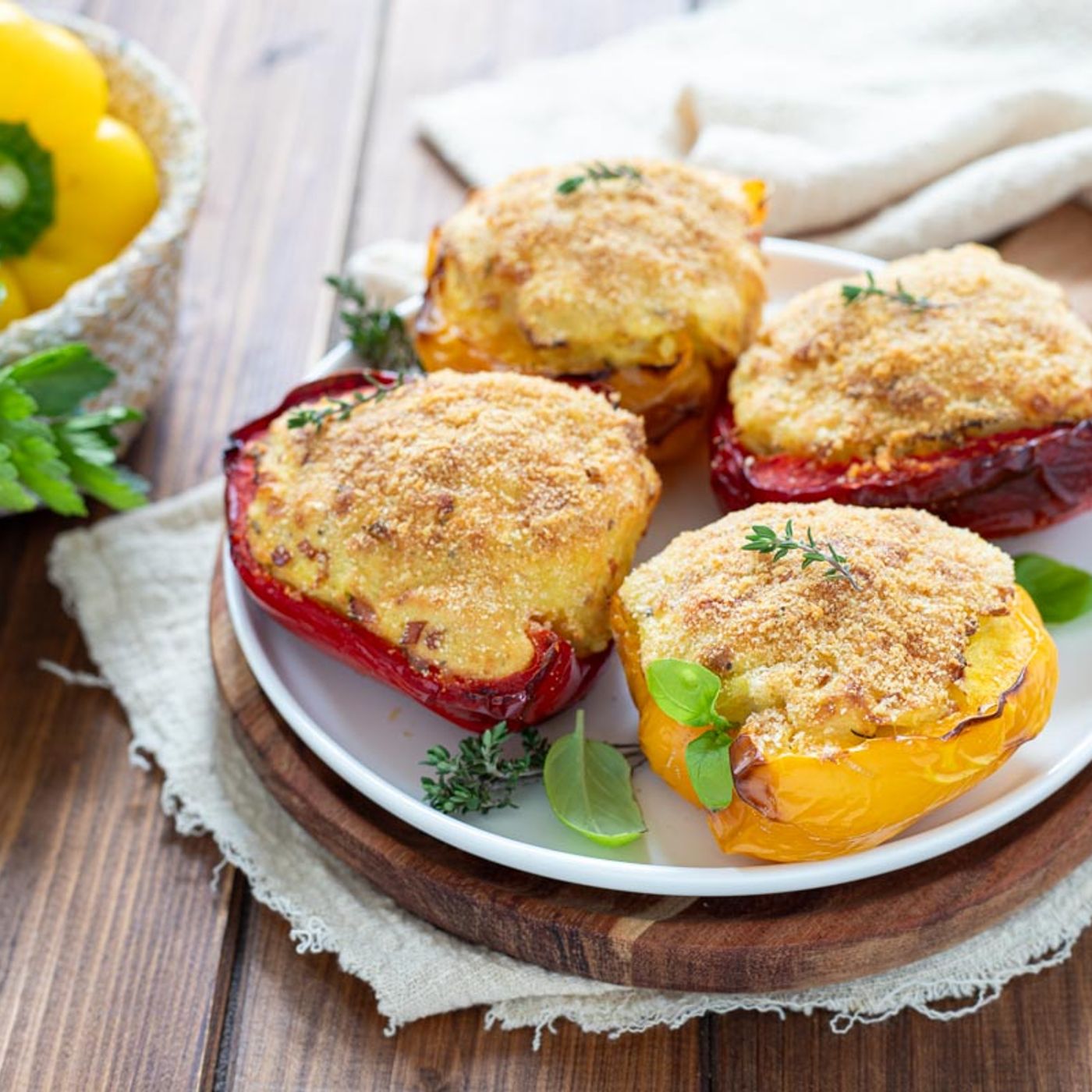 Peperoni ripieni di patate