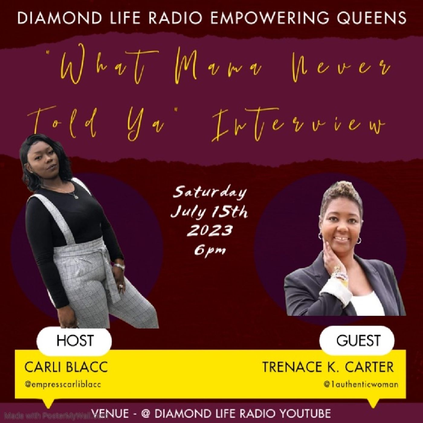 What Mama Never Told Ya Interview with TRENACE K TRACEY