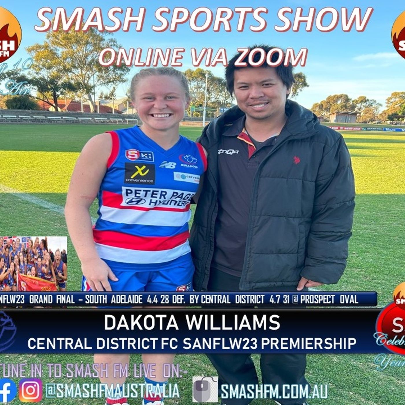 SSS10THYR: Central District FC SANFLW23 Premiership Dakota Williams Interviews 100924