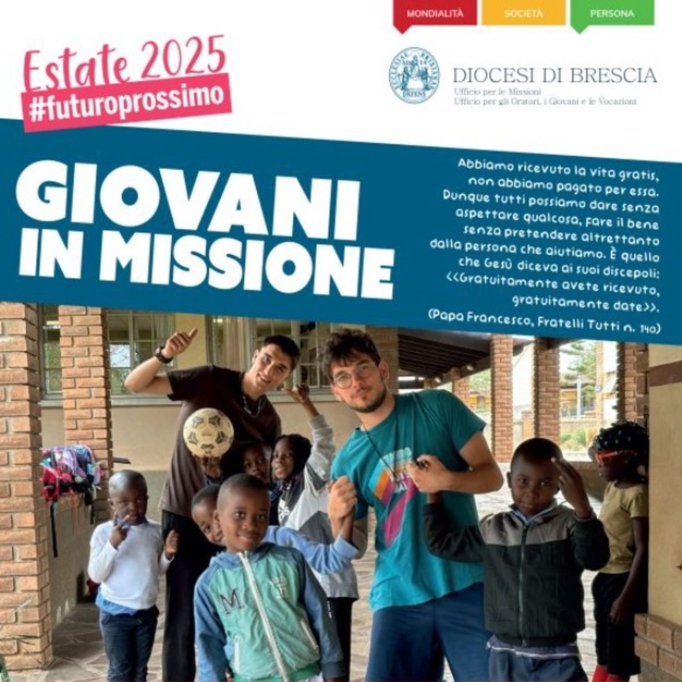 "Giovani in missione", l'energia dei ragazzi al servizio del prossimo: intervista ad Andrea Burato  -  23 maggio 2025 episode artwork