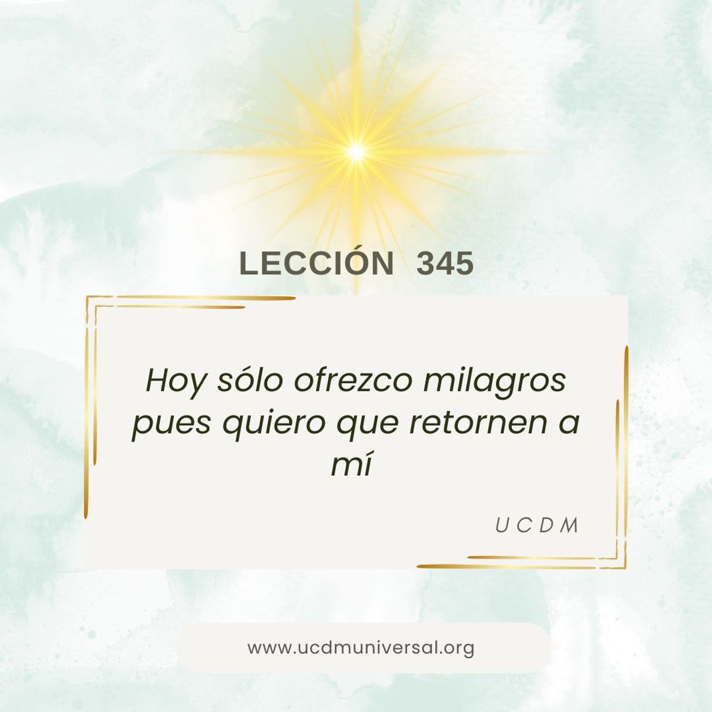 UCDM Universal LECCIÓN DEL DÍA