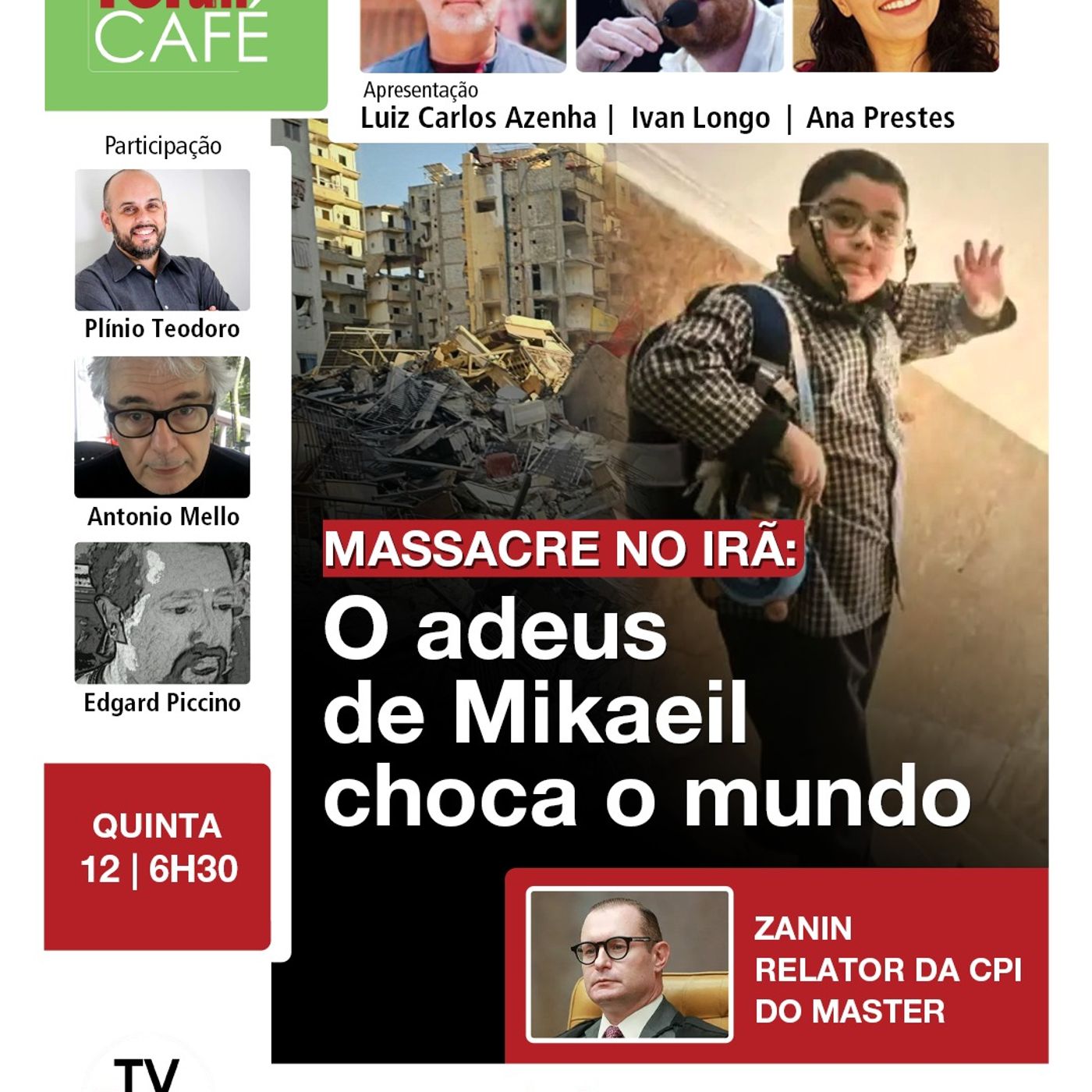 Indignação mundial com a história do pequeno Mikaeil morto por EUA e Israel em bombardeio no Irã