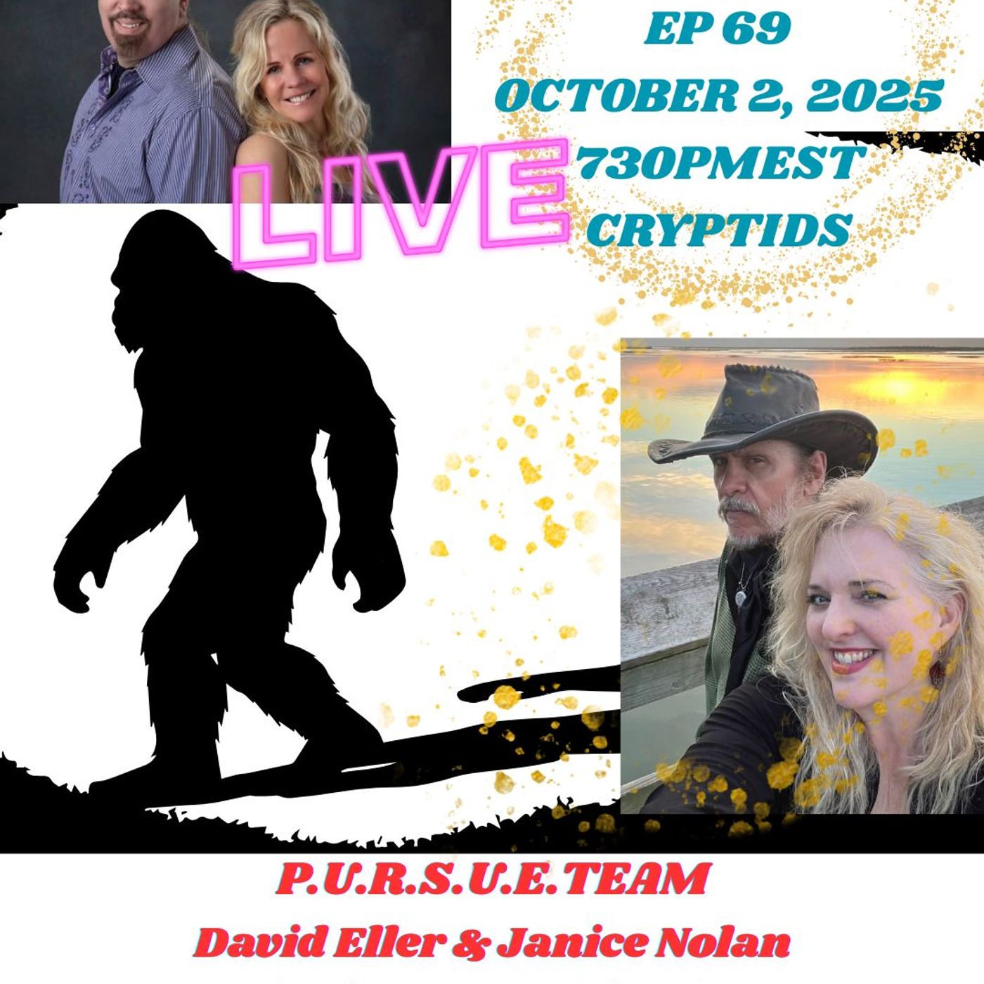 TWO PSYCHICS PODCAST Ep 69 Cryptids & CRYPTOZOOLOGISTS TEAM David Eller & Janice Nolan TWO PSYCHICS PODCAST Ep 69 Cryptids & CRYPTOZOOLOGISTS TEAM David Eller & Janice Nolan