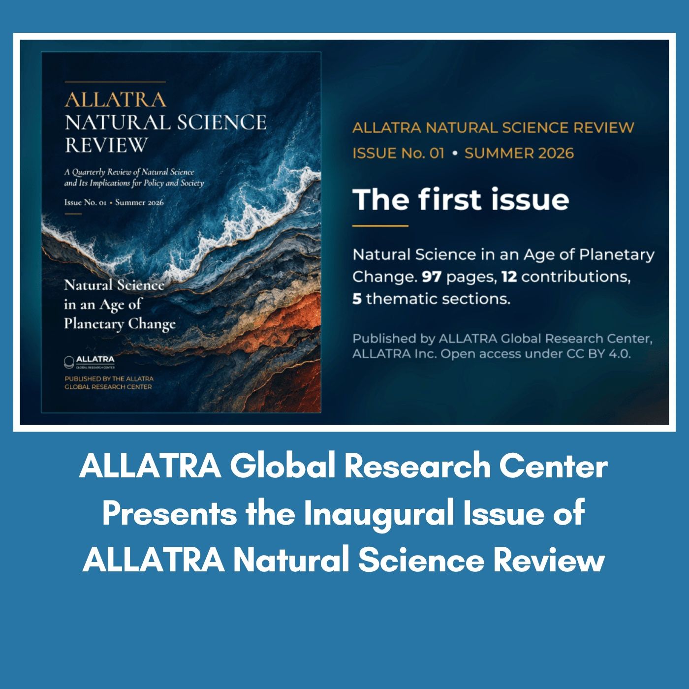 ALLATRA Global Research Center Presents the Inaugural Issue of ALLATRA Natural Science Review episode artwork