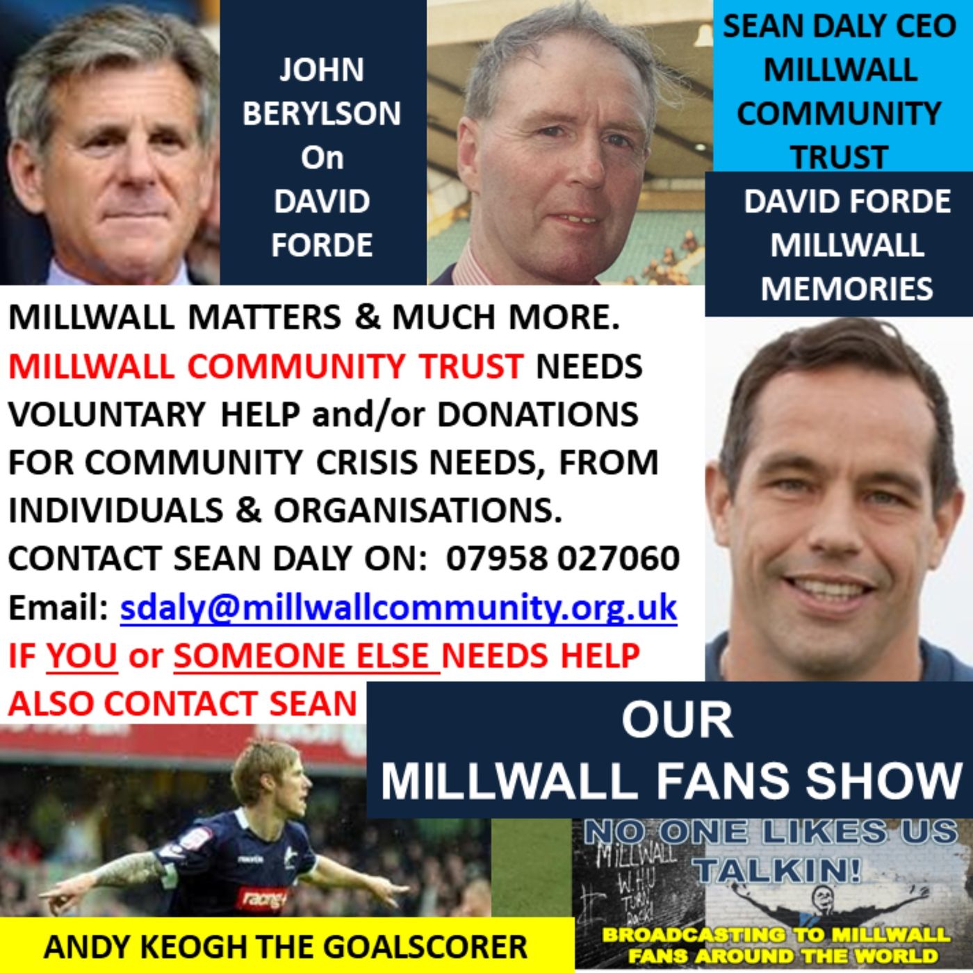 OUR MILLWALL FANS SHOW - Topical Weekly Talks