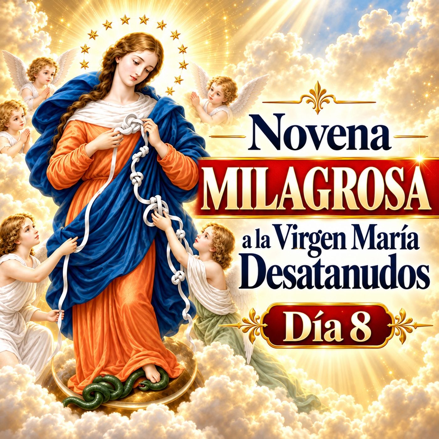Novena MILAGROSA Día 8 | a la Virgen María Desatanudos | Desata los Nudos Imposibles episode artwork