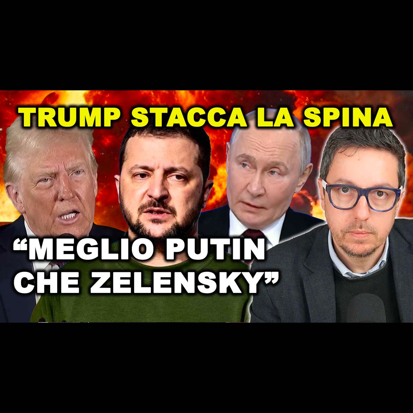 TRUMP STACCA LA SPINA A ZELENSKY e dice che si negozia meglio con Mosca che con Kiev