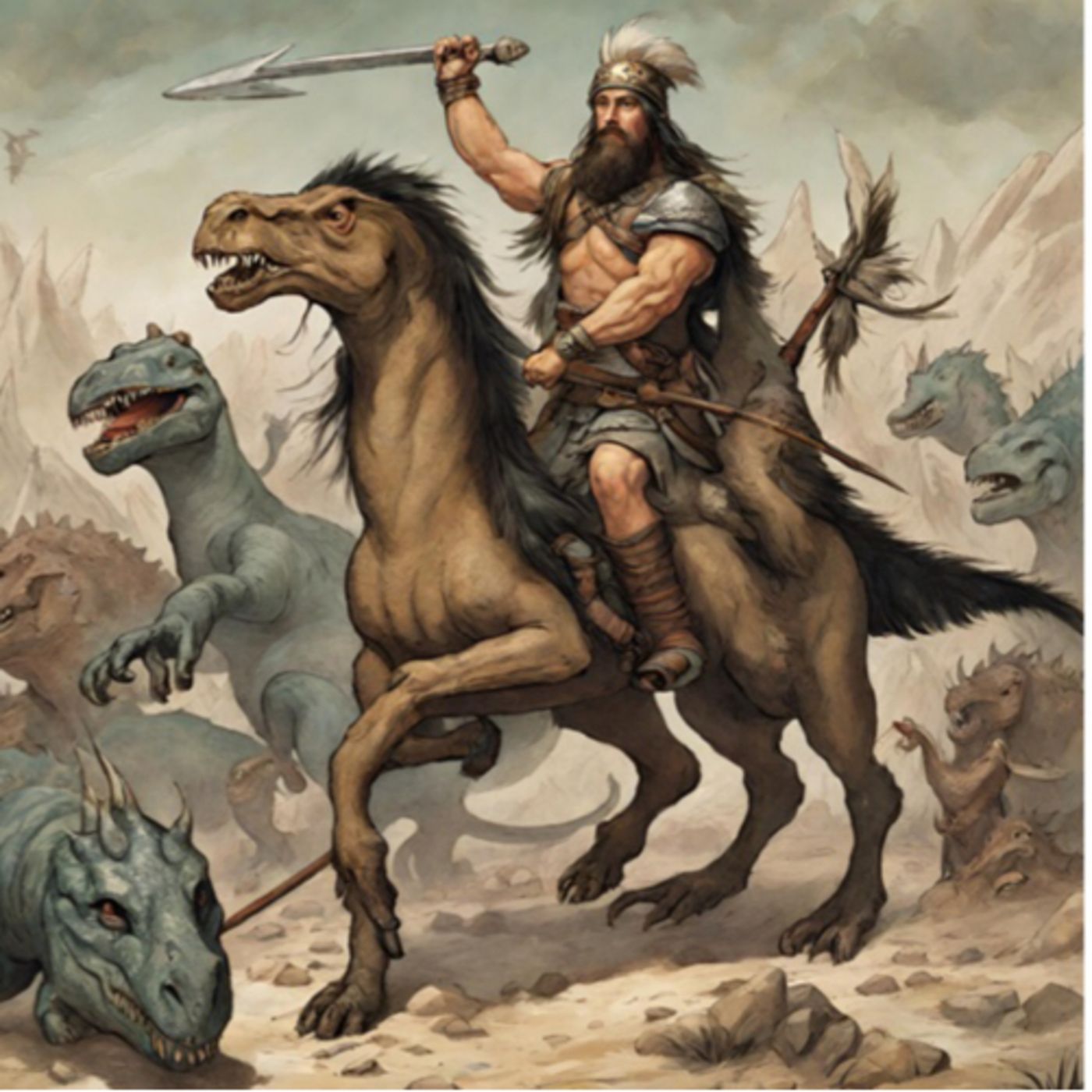 Atila y los spinosaurus