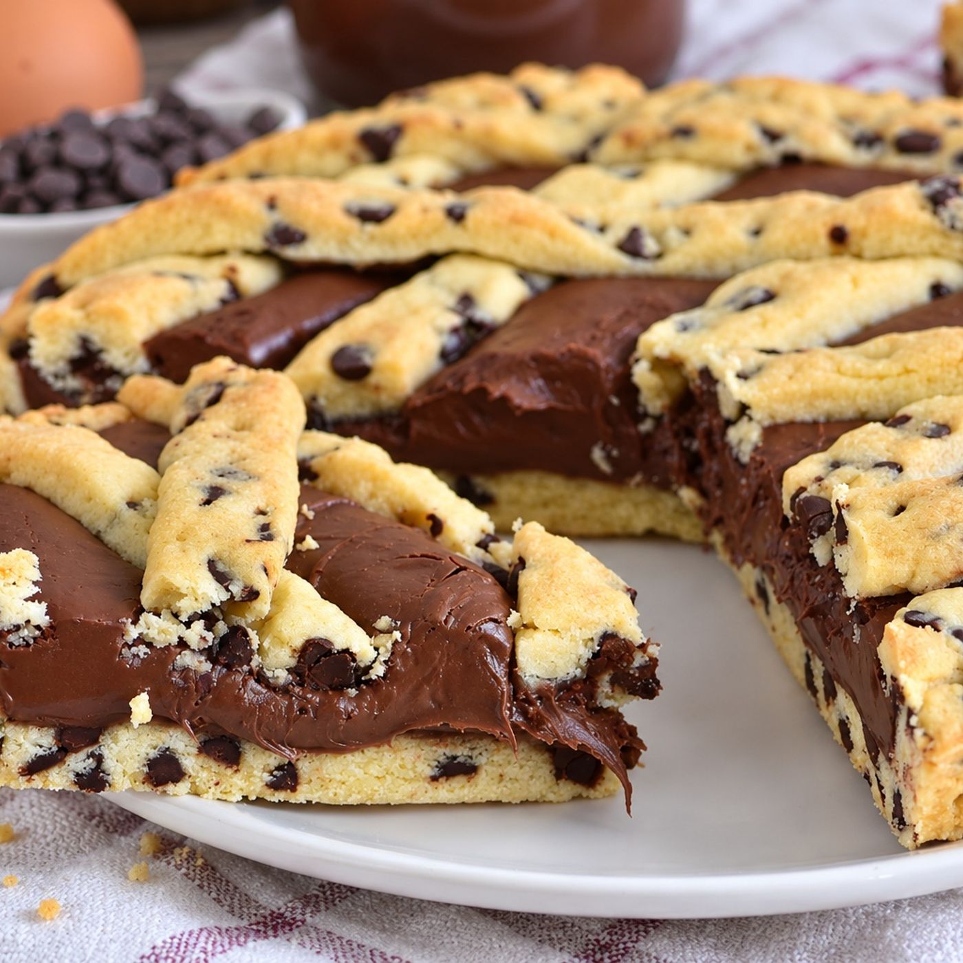 Crostata Nutella e Gocce di Ciccolato