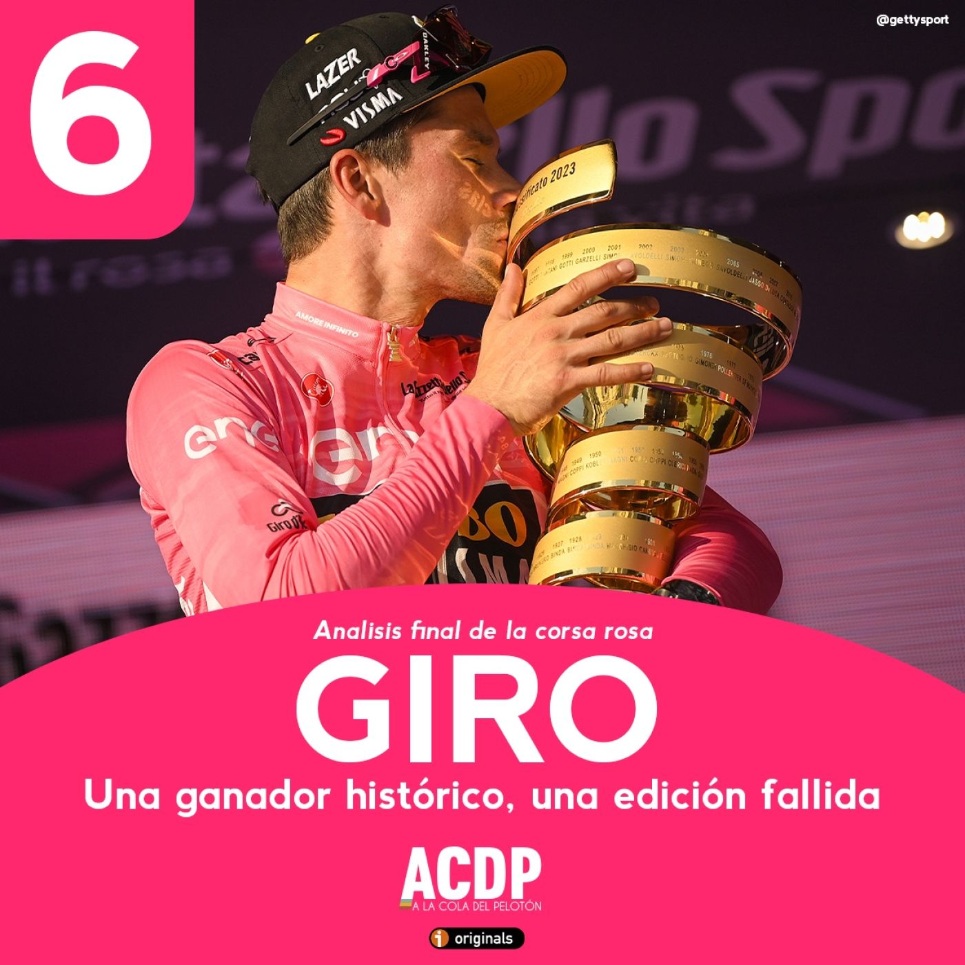 #6 | Especial Giro de Italia: Un ganador histórico, una edición fallida | A la Cola del Pelotón episode artwork