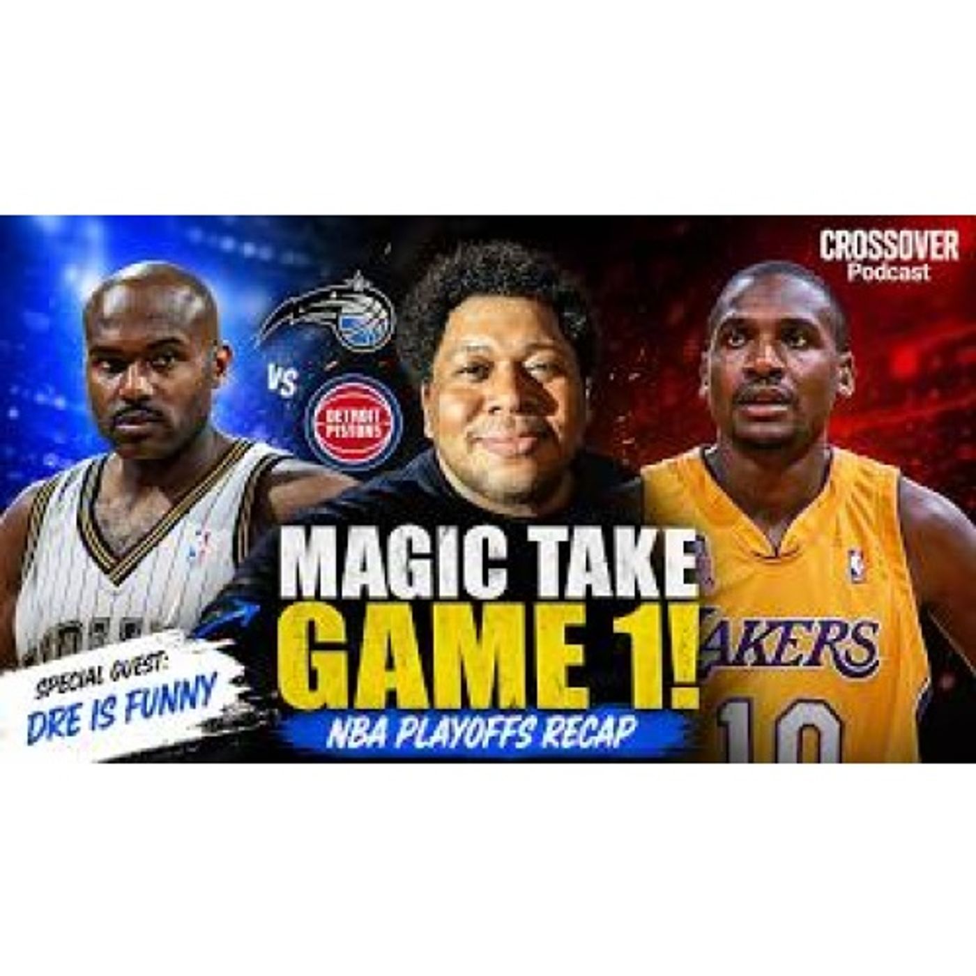 MAGIC SHOCK PISTONS Game 1 + Wemby DPOY Debate _ Detroit Comedian DreIsFunny Joins Crossover Podcast episode artwork