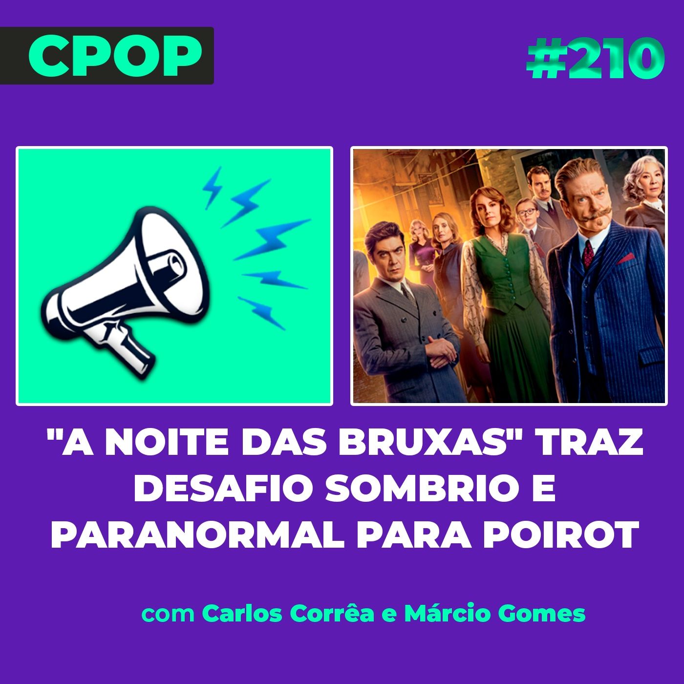 #210 "A Noite das Bruxas" traz desafio sombrio e paranormal para Poirot episode artwork