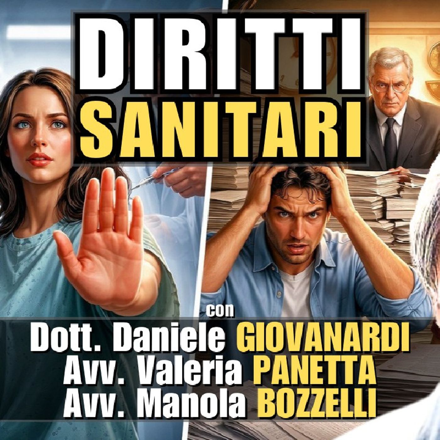 #Sanità: AUTODETERMINAZIONE e INDENNIZZI – con GIOVANARDI, Avv. BOZZELLI, Avv. PANETTA | Alla Mezza episode artwork