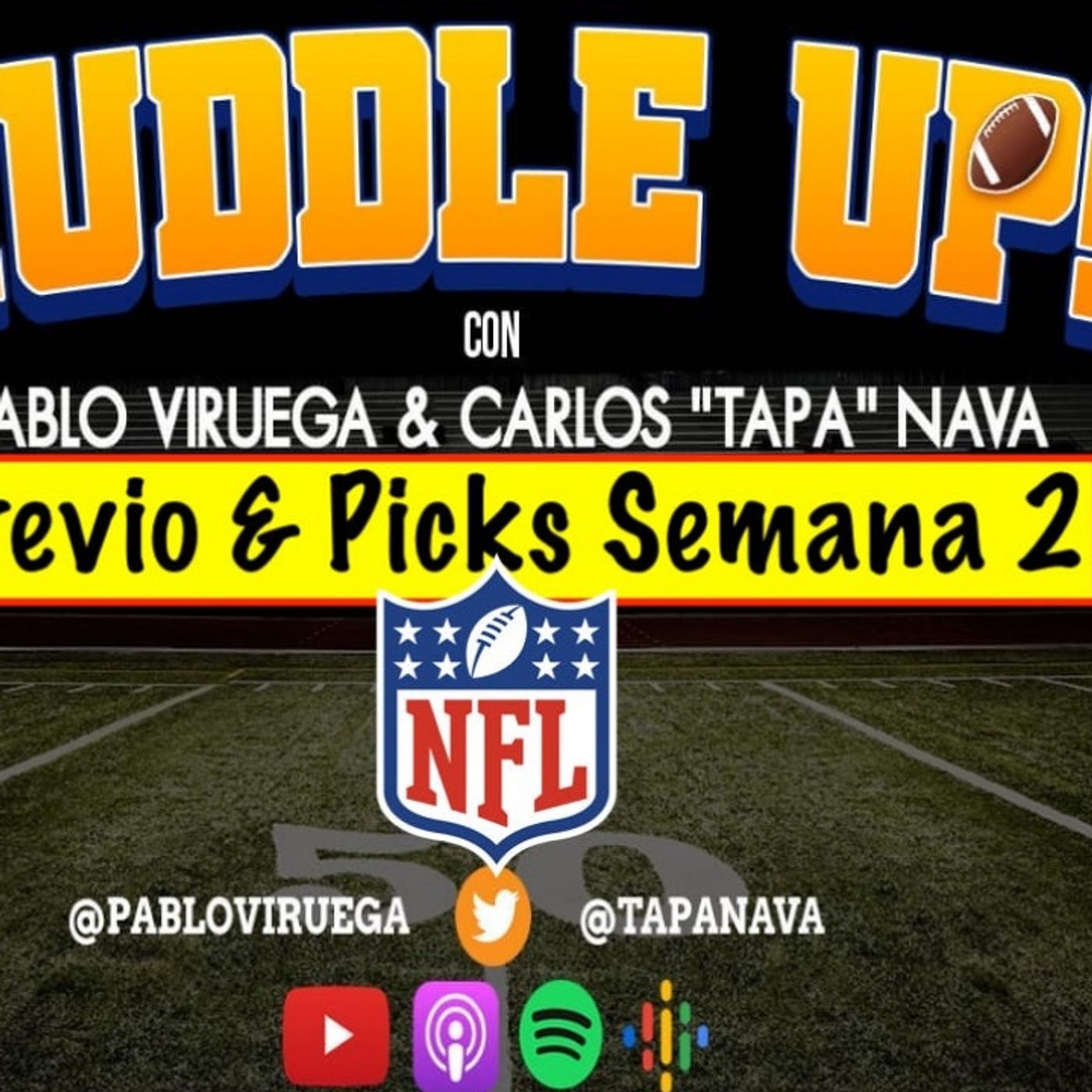 #HuddleUP Previo y Picks Semana 2 #NFL @TapaNava y @PabloViruega #HuddleUP Previo y Picks Semana 2 #NFL @TapaNava y @PabloViruega