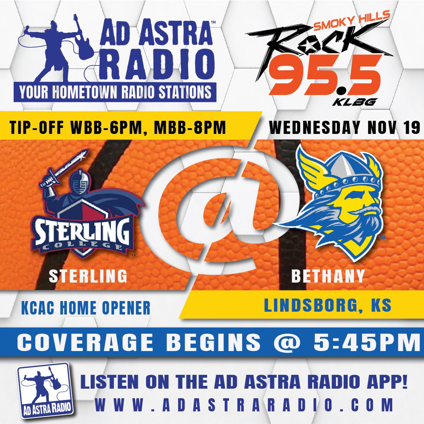 Sterling Lady Warriors at Bethany Lady Swedes College Basketball (November 19, 2025) episode artwork