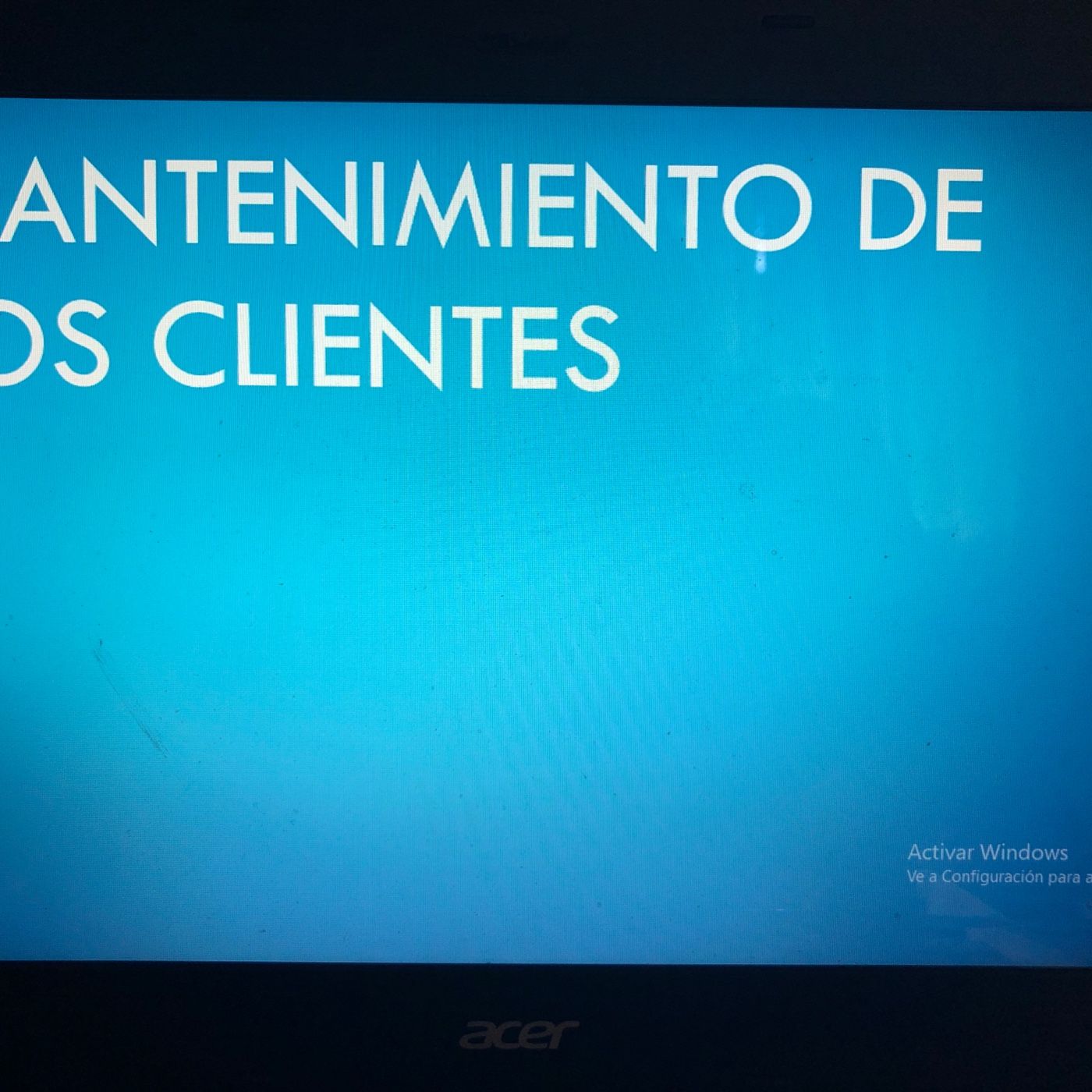 Mantenimiento De Los Clientes