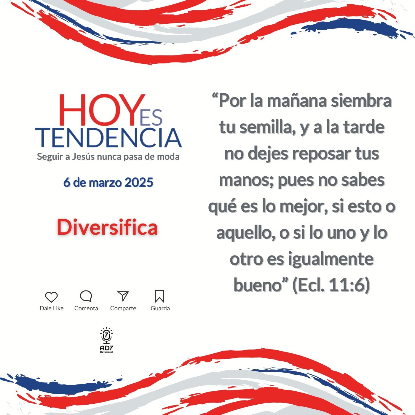 Diversifica ~ Devocional de Jóvenes ~ 6 de marzo 2025