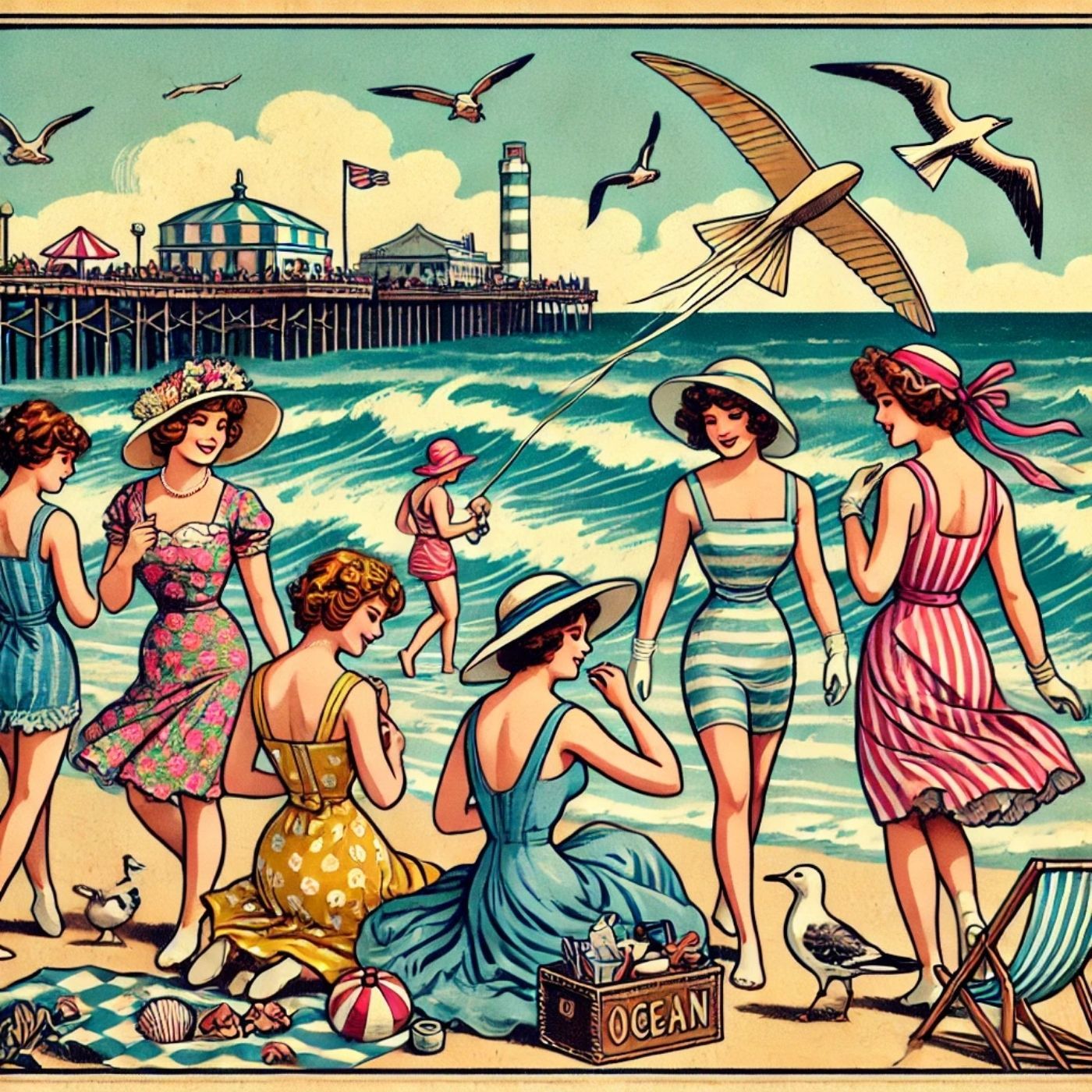 Outdoor Girls at Ocean View