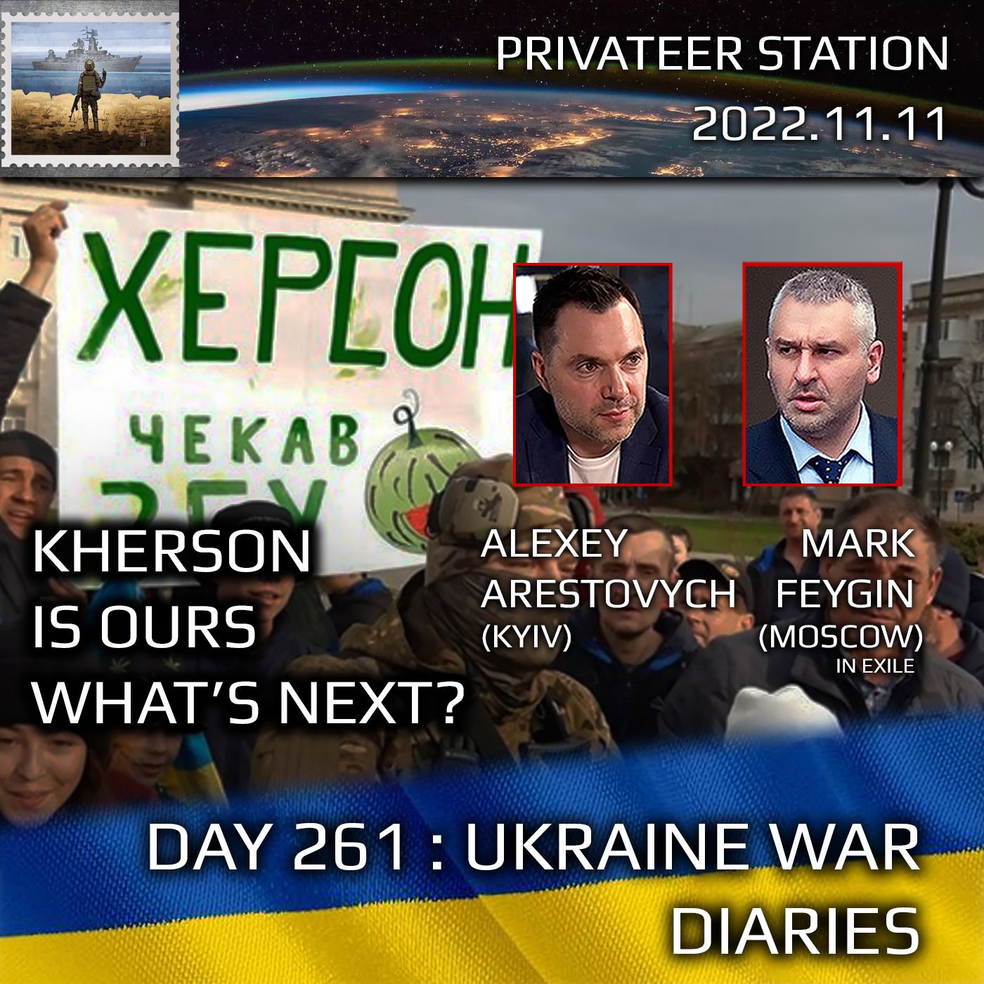 cover of episode War Day 261: Ukraine War Chronicles with Alexey Arestovych & Mark Feygin