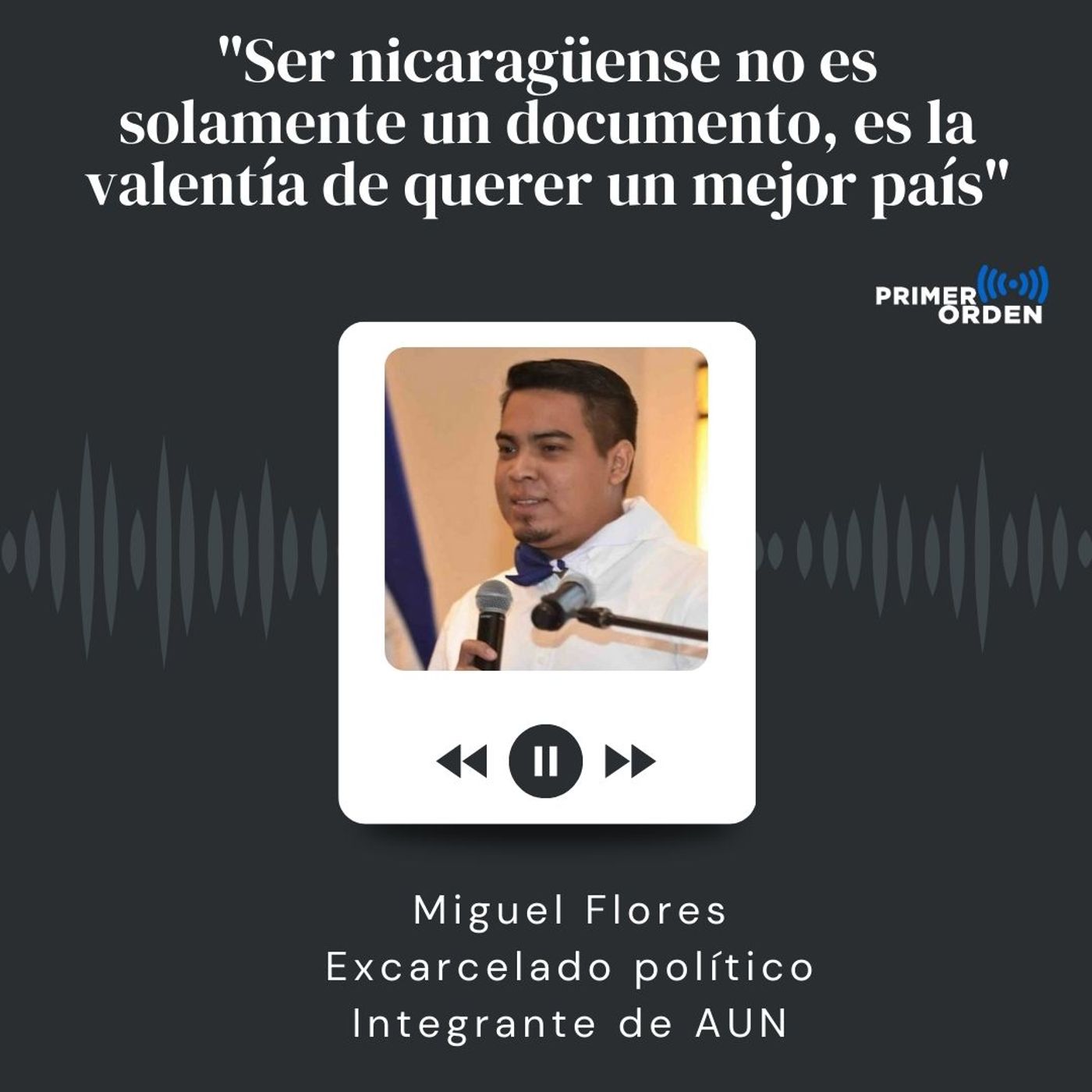Flores: "Ser nicaragüense no es solamente un documento, es la valentía de querer un mejor país" Flores: "Ser nicaragüense no es solamente un documento, es la valentía de querer un mejor país"