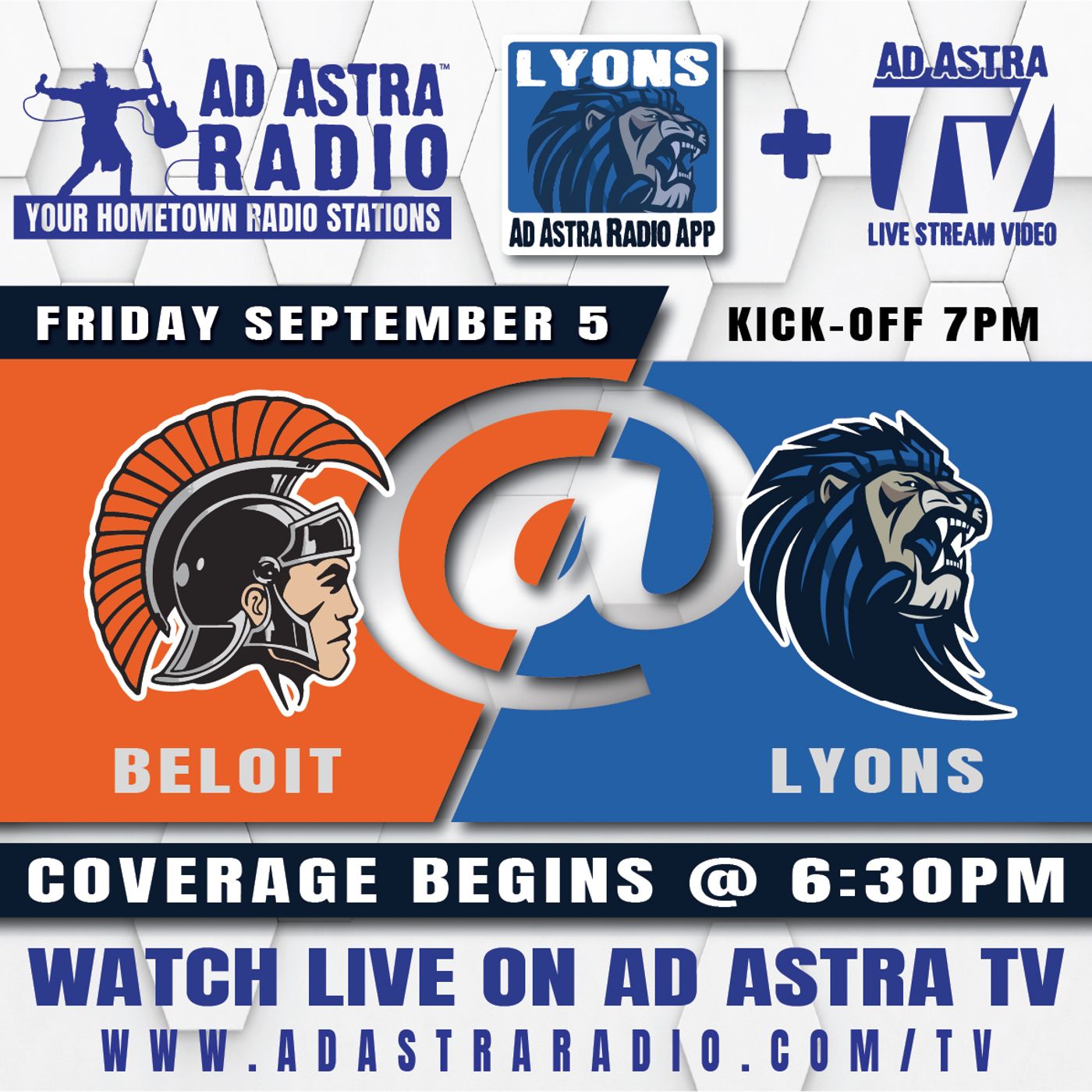 Lyons Lions hosts Beloit Trojans Football (September 5, 2025) episode artwork