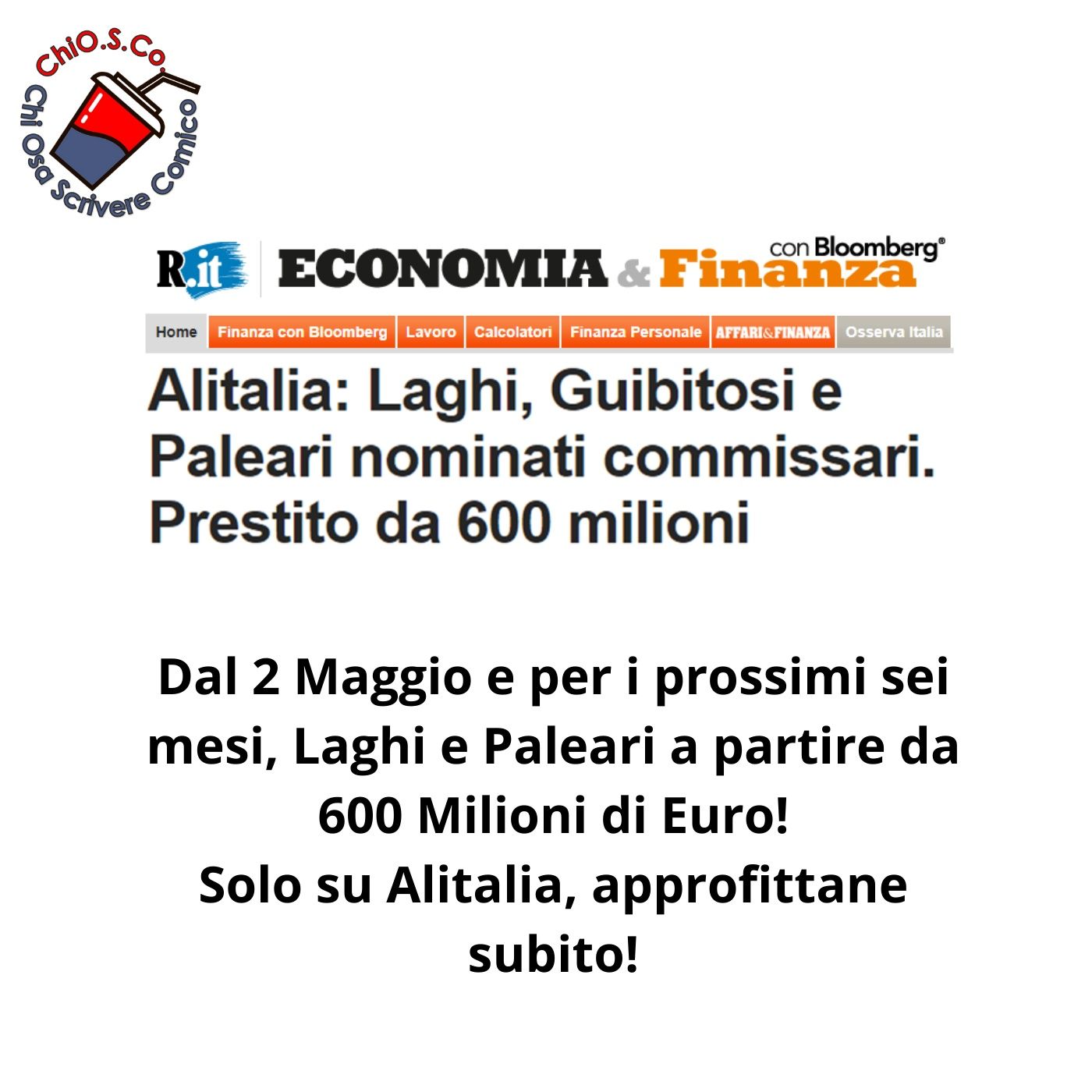 Chi Ora Scrivere Comico - ChiOSCO