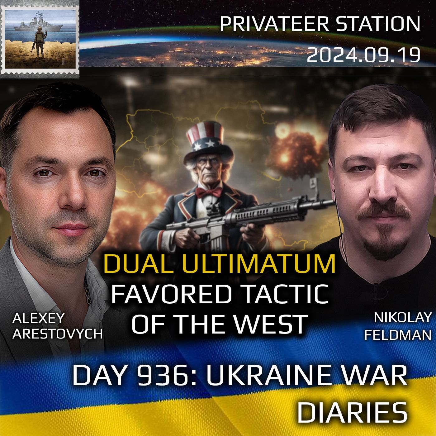 cover of episode War in Ukraine, Analytics. Day 936: Double Ultimatum: The Favorite Tool of the West Arestovych, Feldman