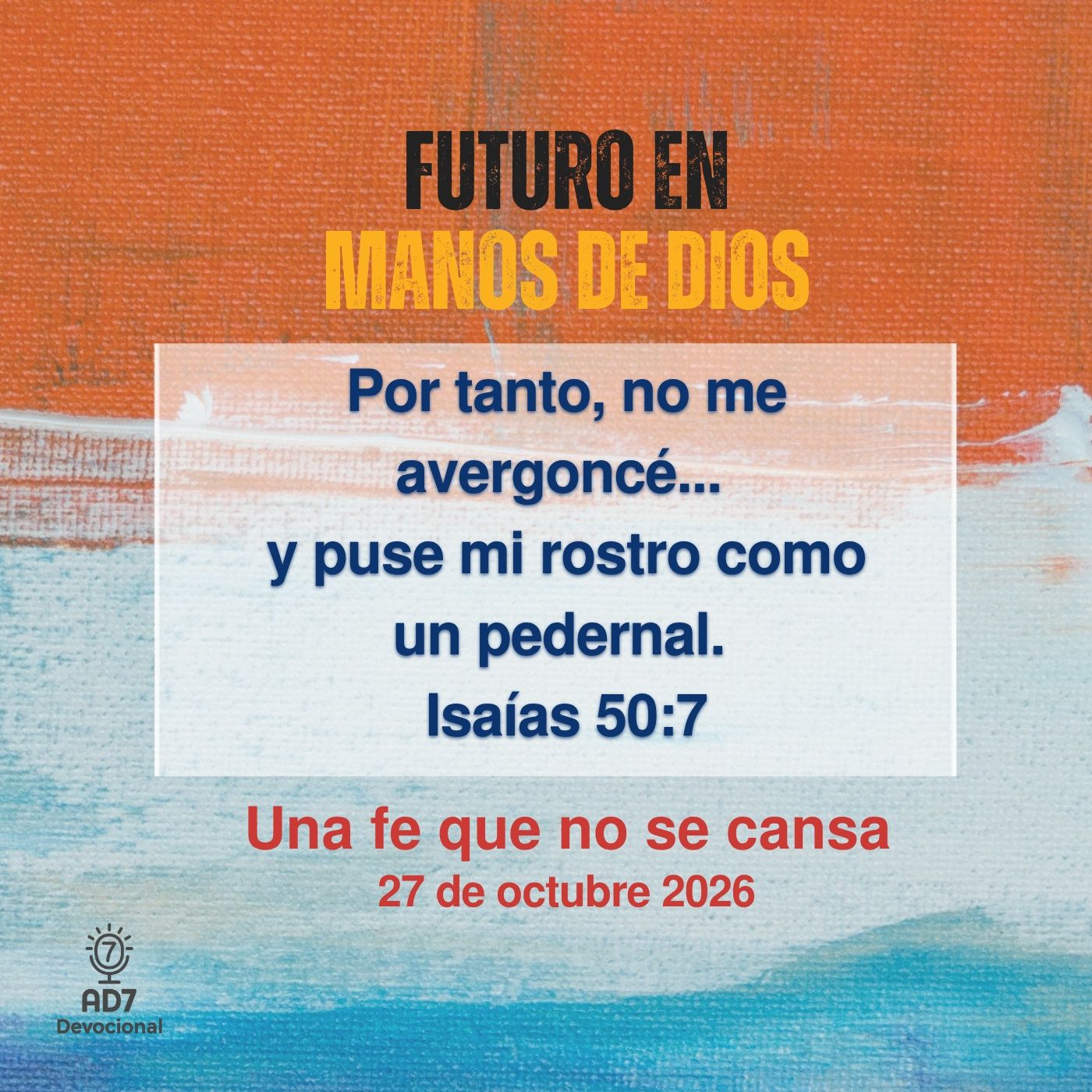 Portada de AD7 Devocional - Diferente / Inverso