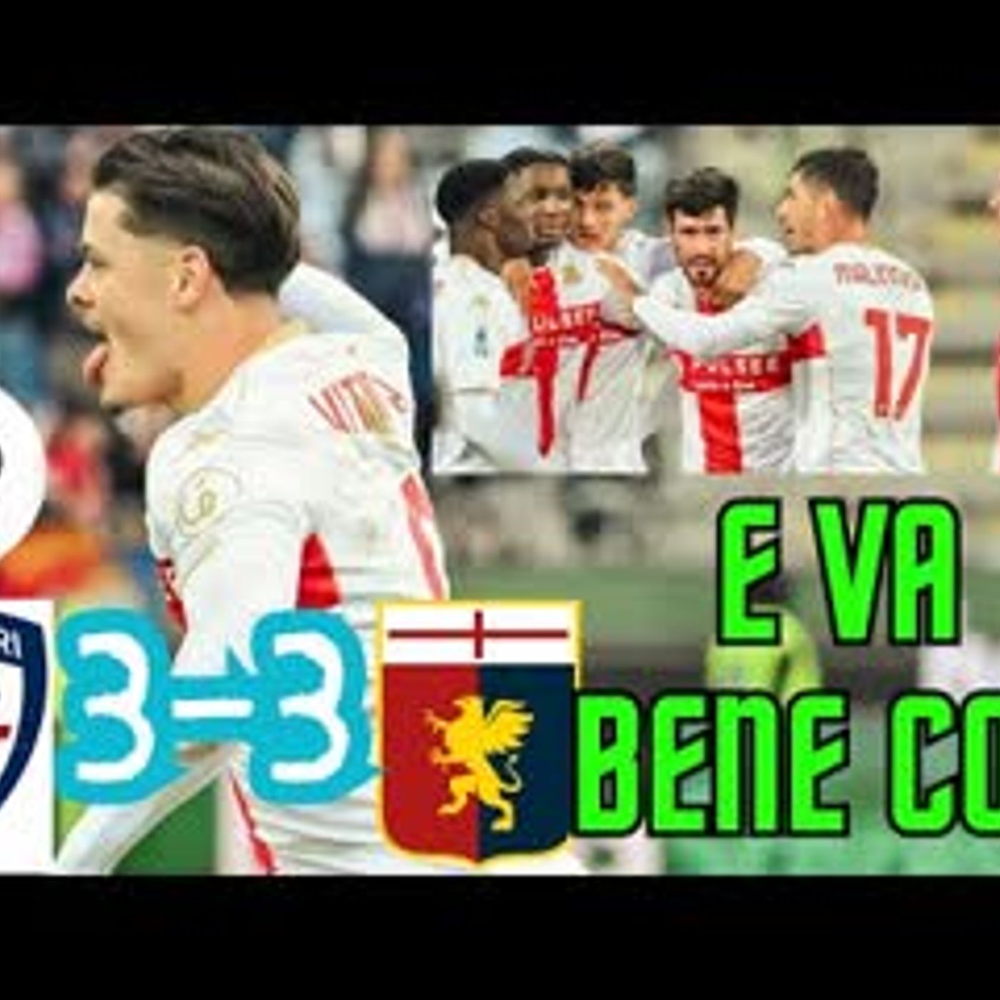 GENOA a Cagliari succede di tutto. Alla fine, va bene così. Questo GRIFONE non muore mai