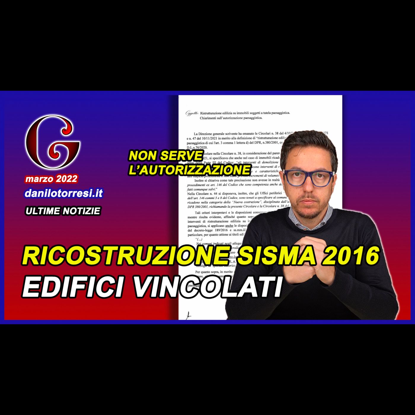 RISTRUTTURAZIONE POST SISMA 2016 edifici vincolati - non serve l’autorizzazione paesaggistica episode artwork