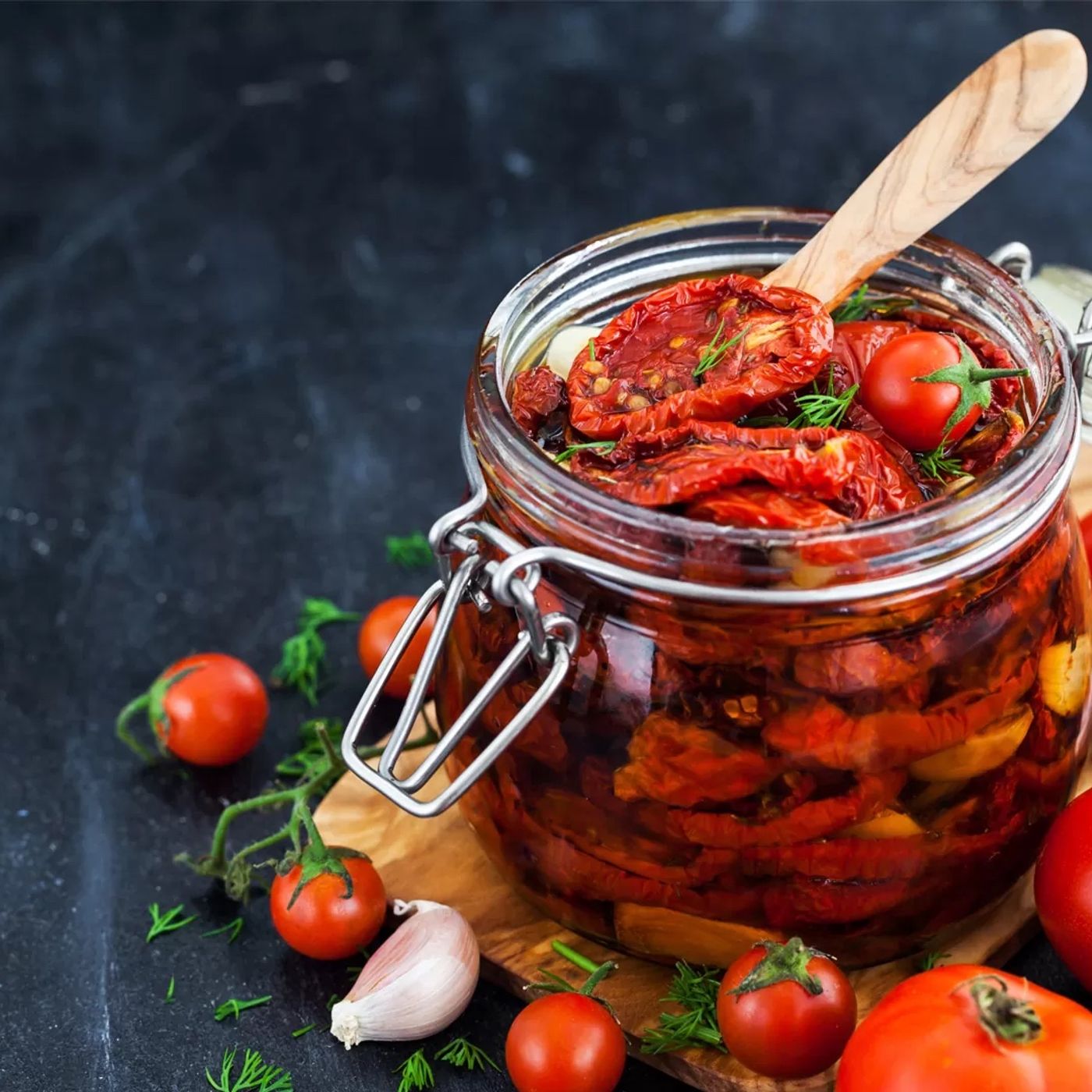 Tomates deshidratados en el horno (método de los 5 minutos)
