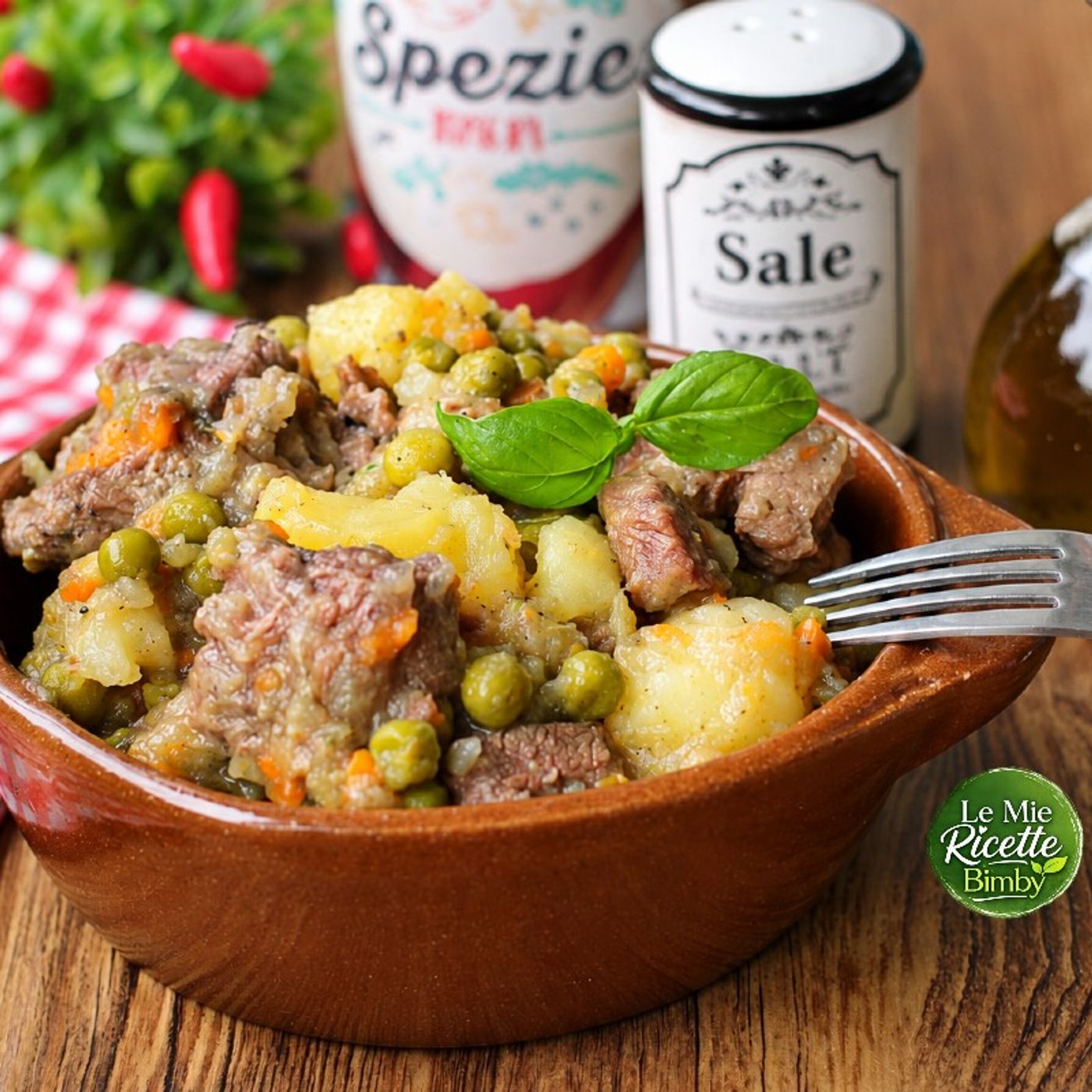 SPEZZATINO CON PATATE E PISELLI BIMBY