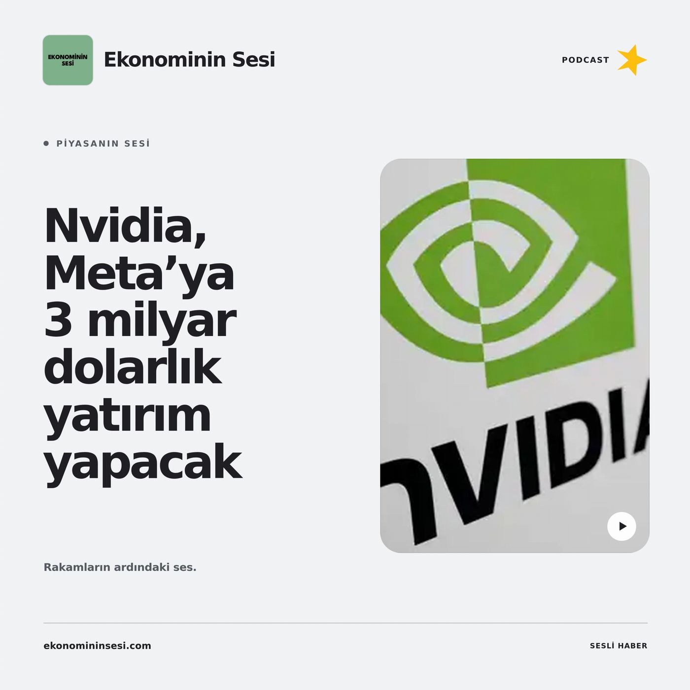 Nvidia, Meta’ya 3 milyar dolarlık yatırım yapacak