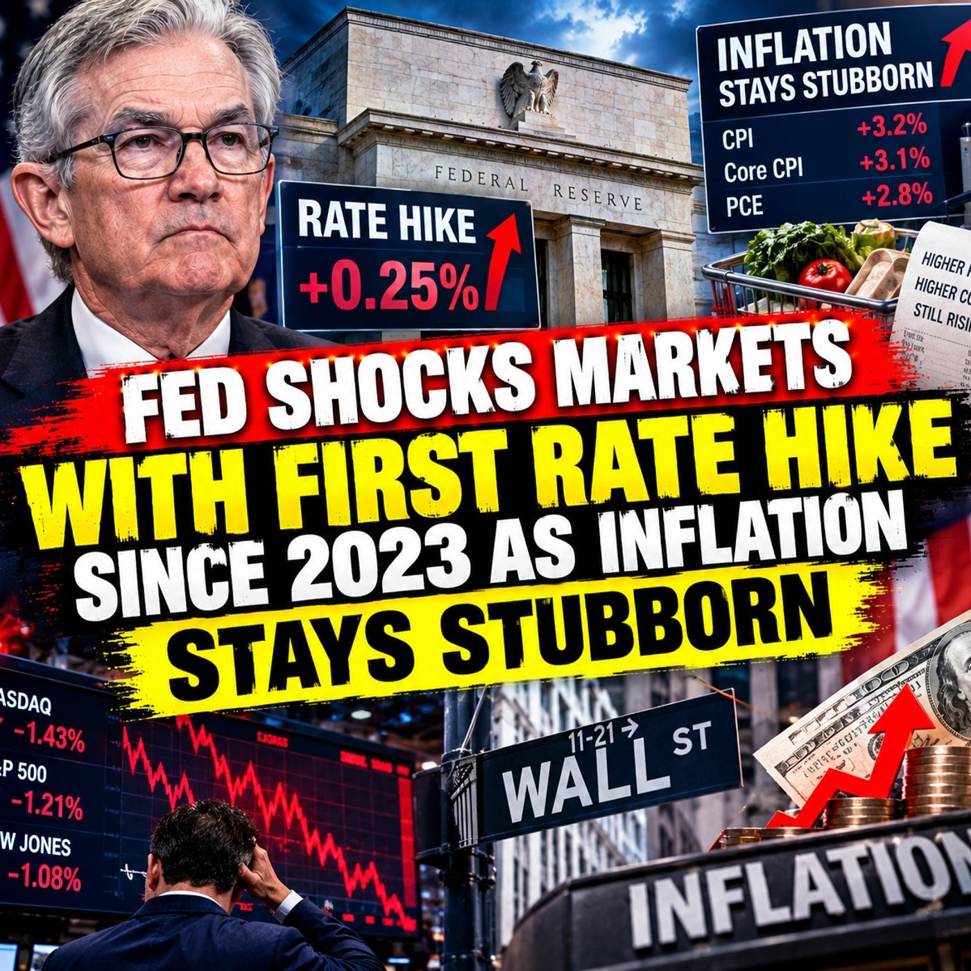 Fed Shocks Markets With First Rate Hike Since 2023 as Inflation Stays Stubborn episode artwork