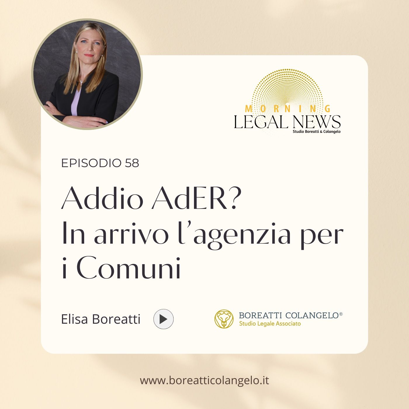#58 - Addio AdER? In arrivo l’agenzia per i Comuni | Boreatti&Colangelo episode artwork