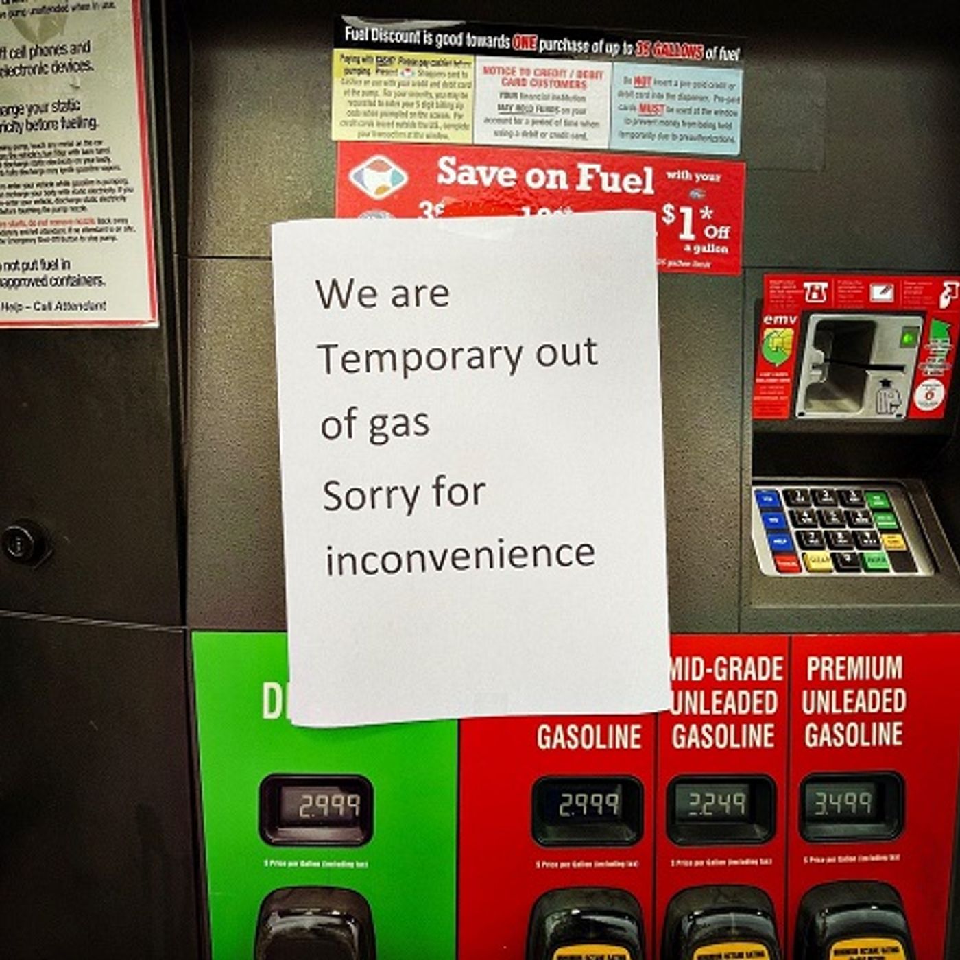 Gas shortages episode artwork