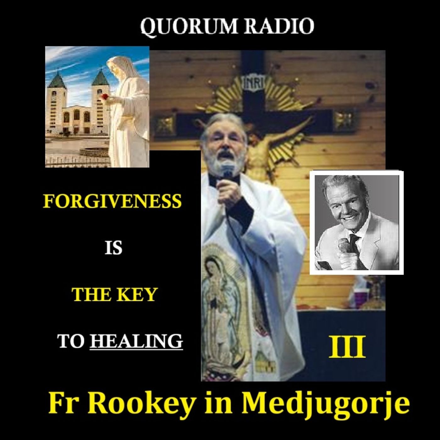 Fr Rookey in Medjugorje and Curing Blindness, Crohn's and PAUL HARVEY'S Vocal Chords?!