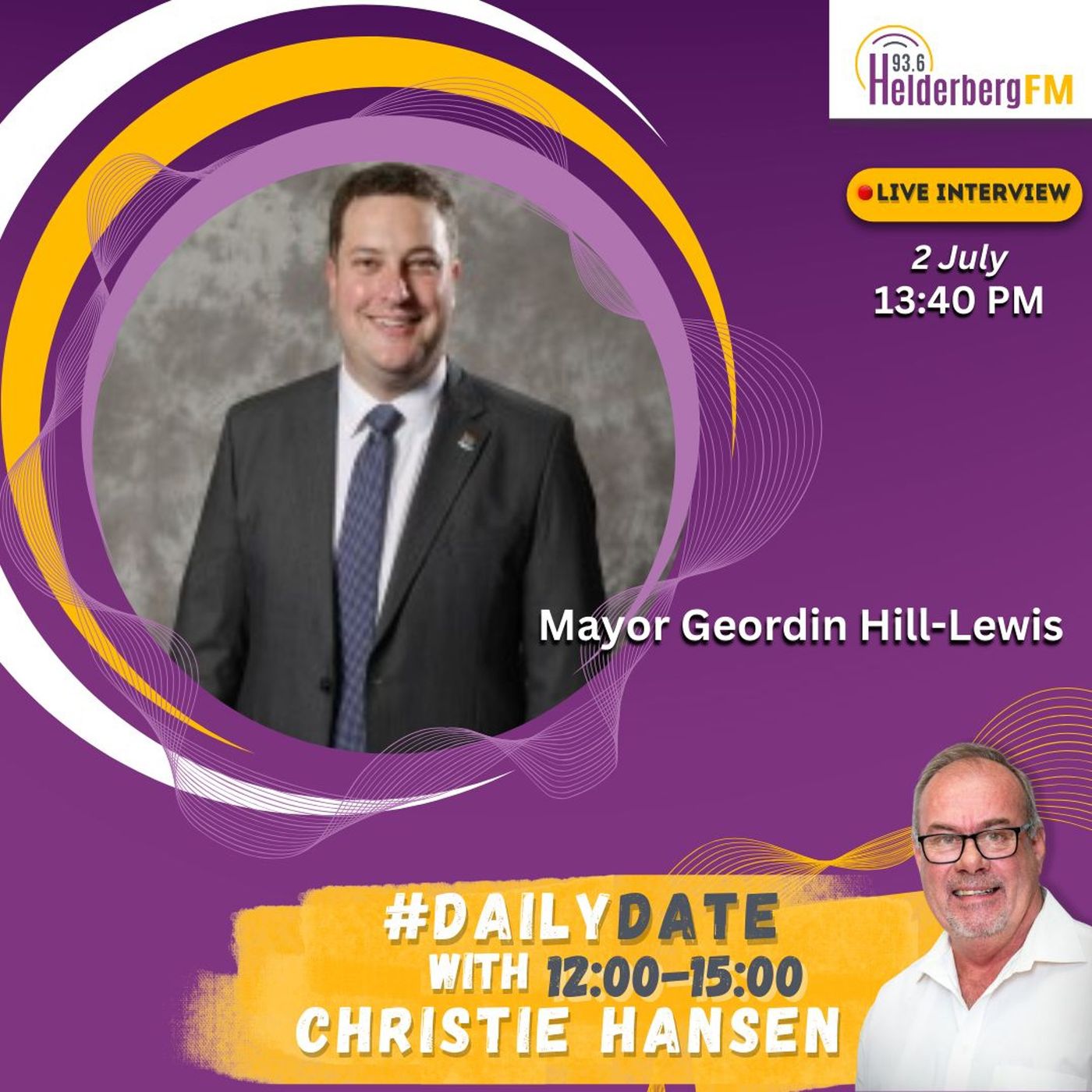 Mayor Geordin Hill-Lewis On #DailyDateWithChristie episode artwork