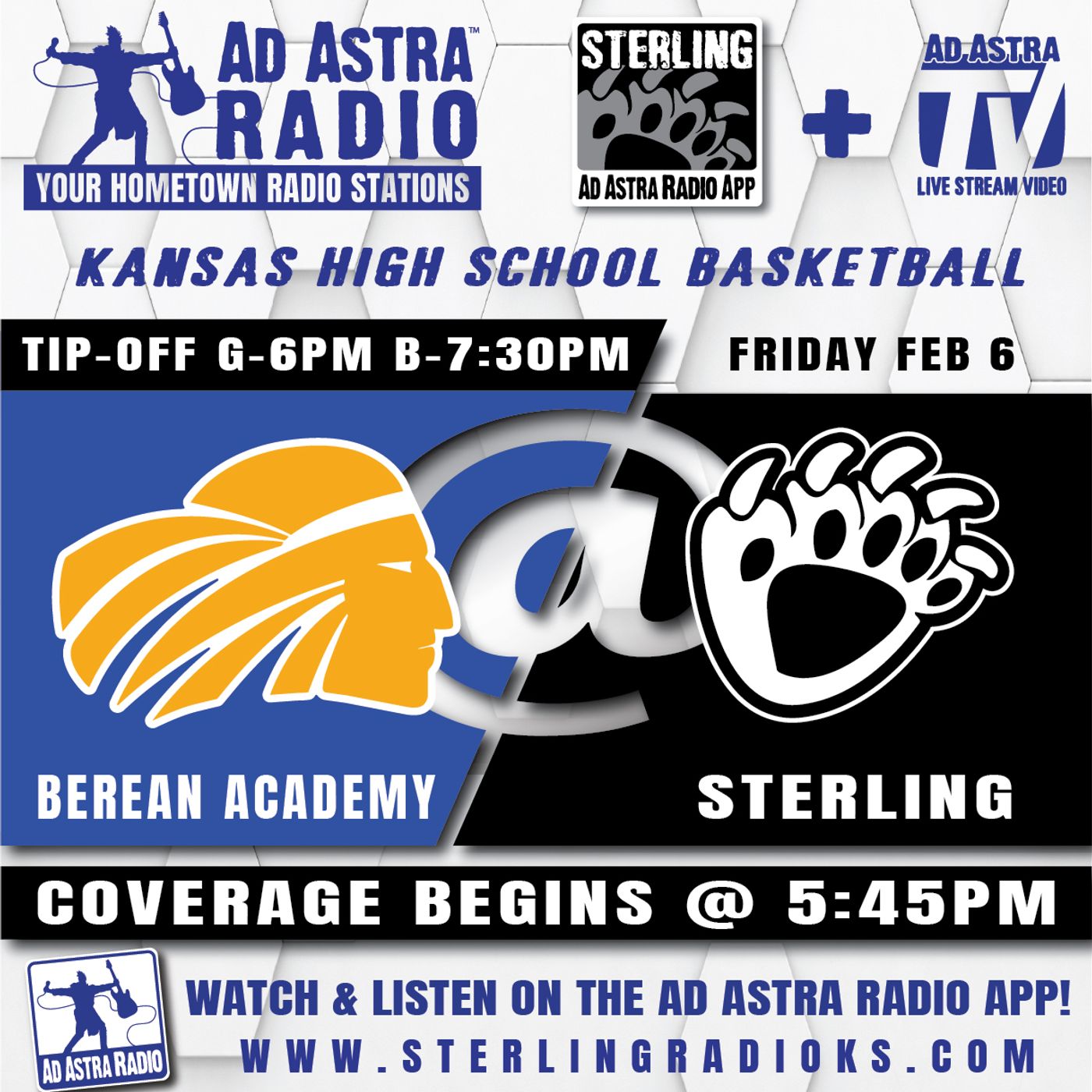 Sterling Blackbears at Berean Academy Warriors Boys High School Basketball (February 6, 2026) episode artwork