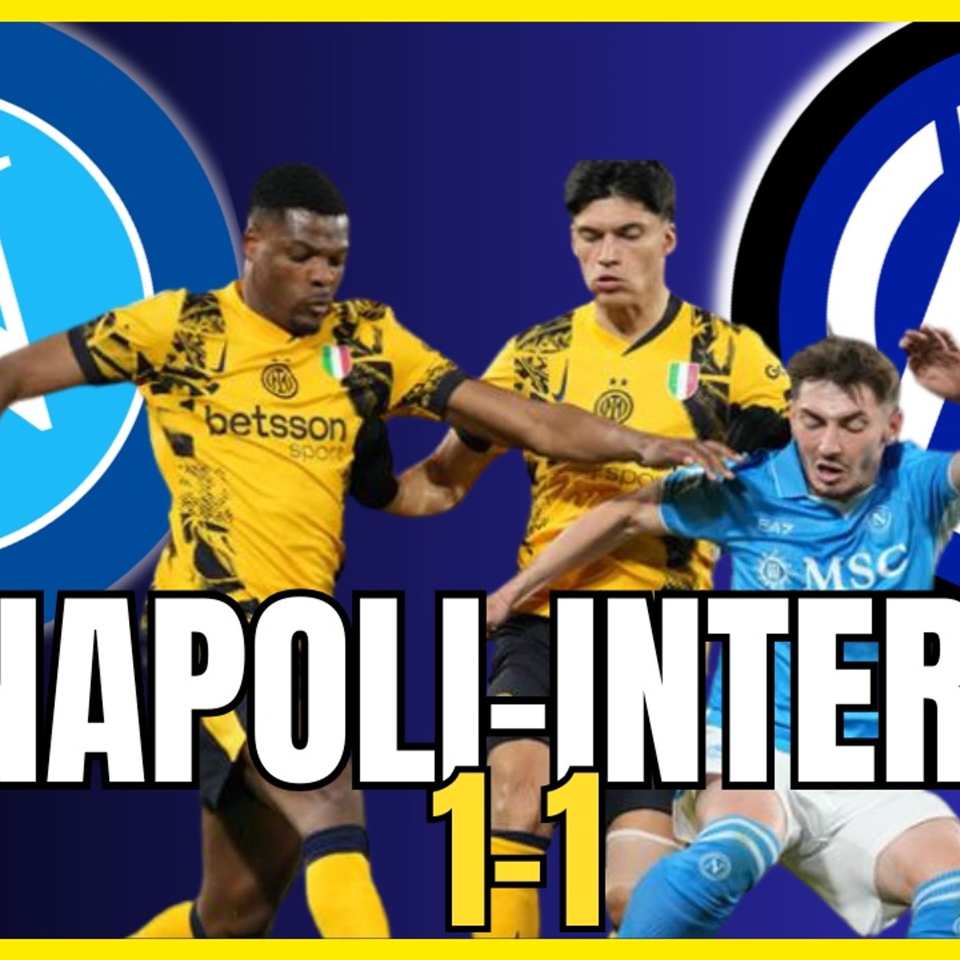 NAPOLI INTER 1-1: CHE RAMMARICO! A TANTO COSÌ DALLA VITTORIA