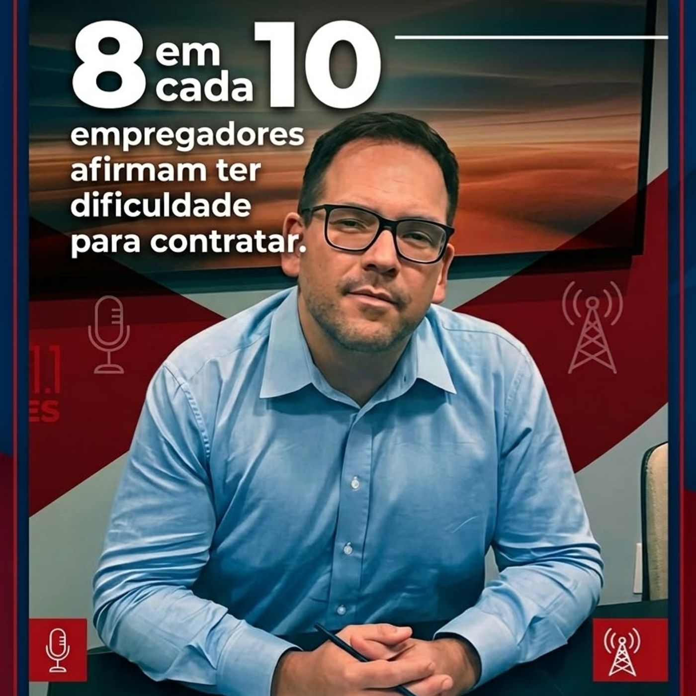 RÁDIO METRÓPOLES: 8 EM CADA 10 EMPREGADORES AFIRMAM TER DIFICULDADE PARA CONTRATAR episode artwork