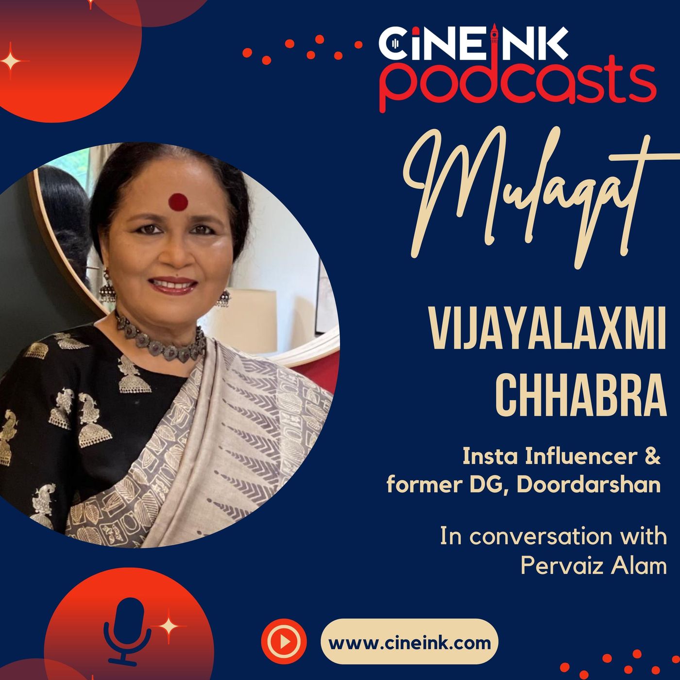 Instagram Influencer & Former DG, DD, Vijayalaxmi Chhabra in conversation with Pervaiz Alam