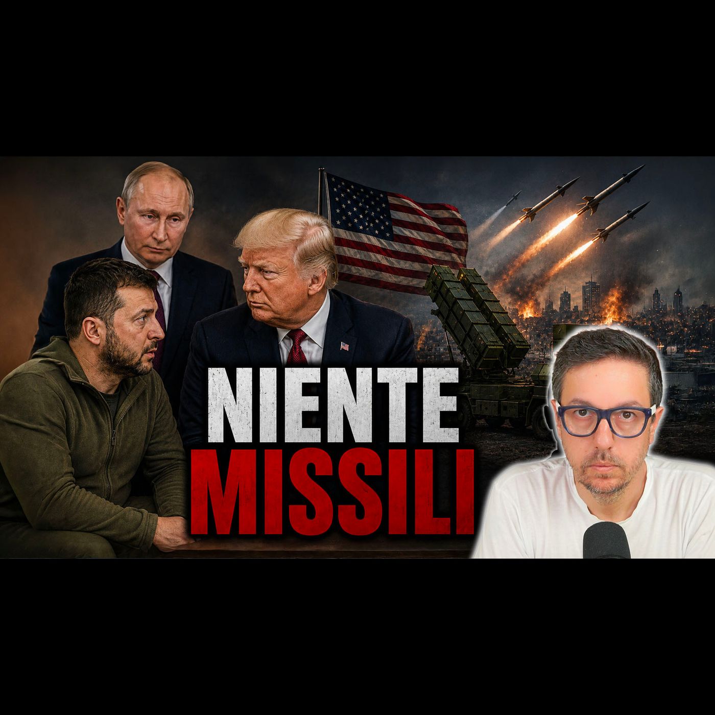 ZELENSKY SUPPLICA PATRIOT AGLI USA E NASCONDE I MISSILI RUSSI episode artwork
