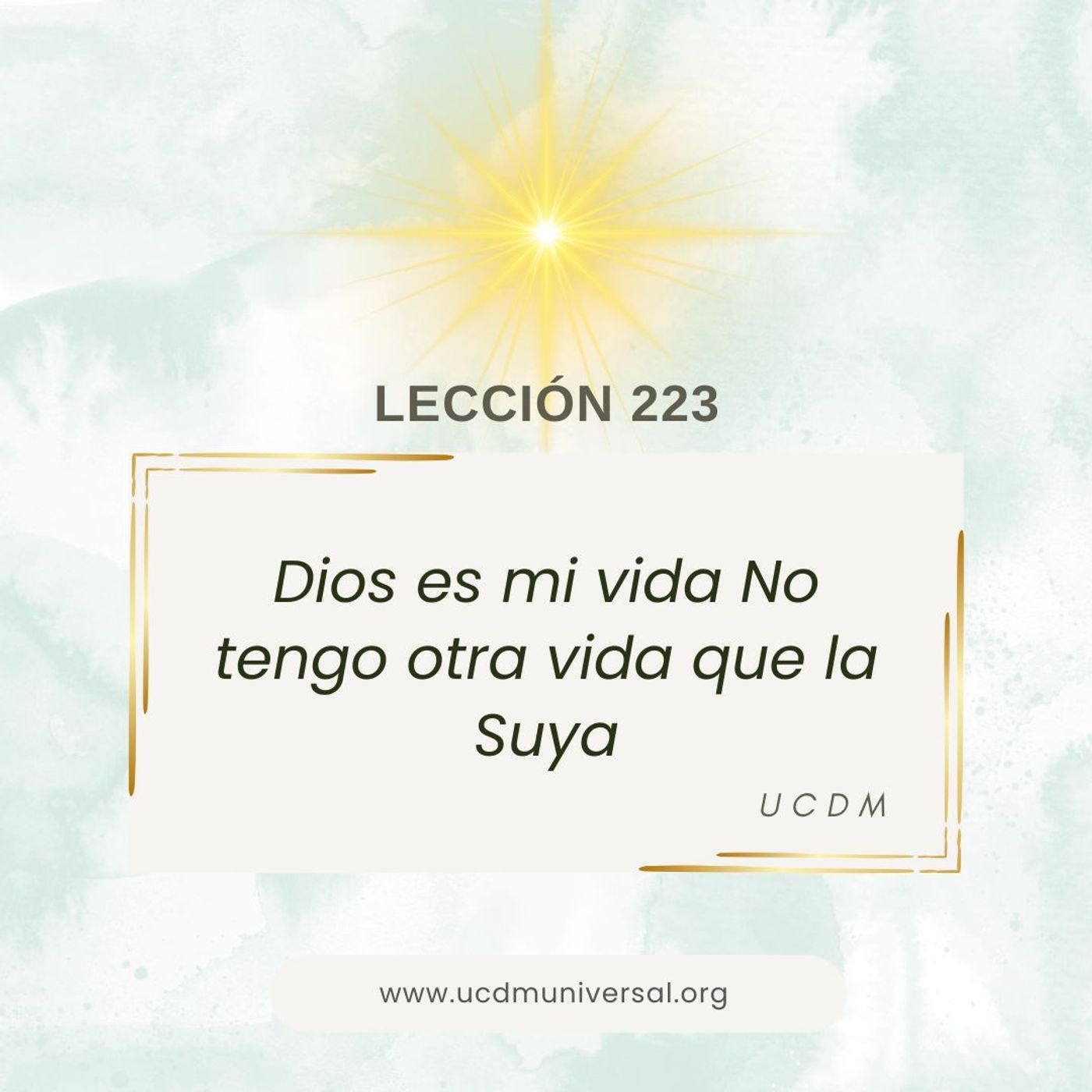 UCDM Universal LECCIÓN DEL DÍA