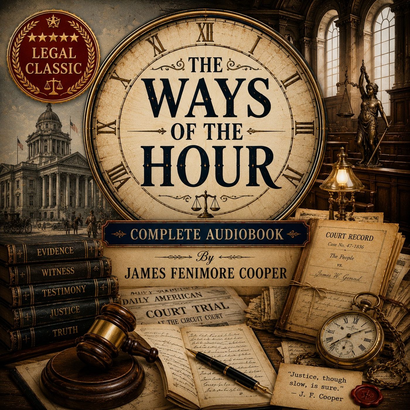 The Ways of the Hour by James Fenimore Cooper | Complete Audiobook | Courtroom Mystery, Justice & American Legal Drama Part 1 episode artwork