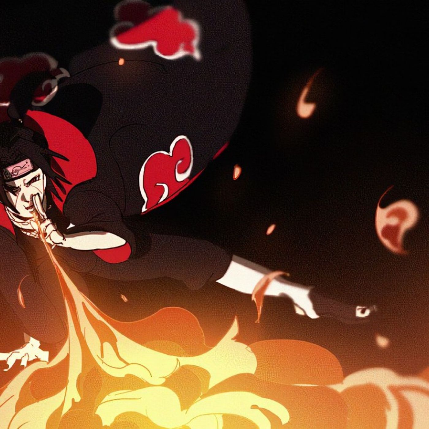 Itachi Uchiha fire episode artwork