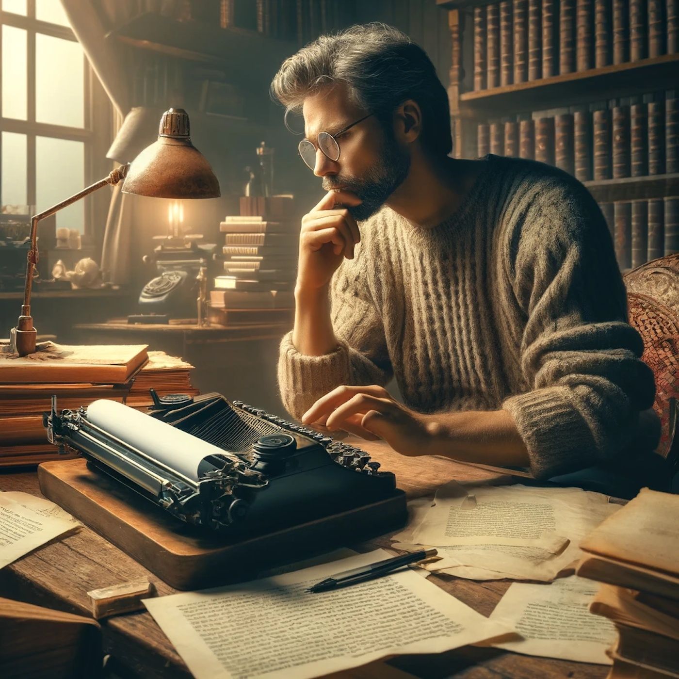 "The freelance writer is a man who is paid per piece or per word or perhaps." episode artwork